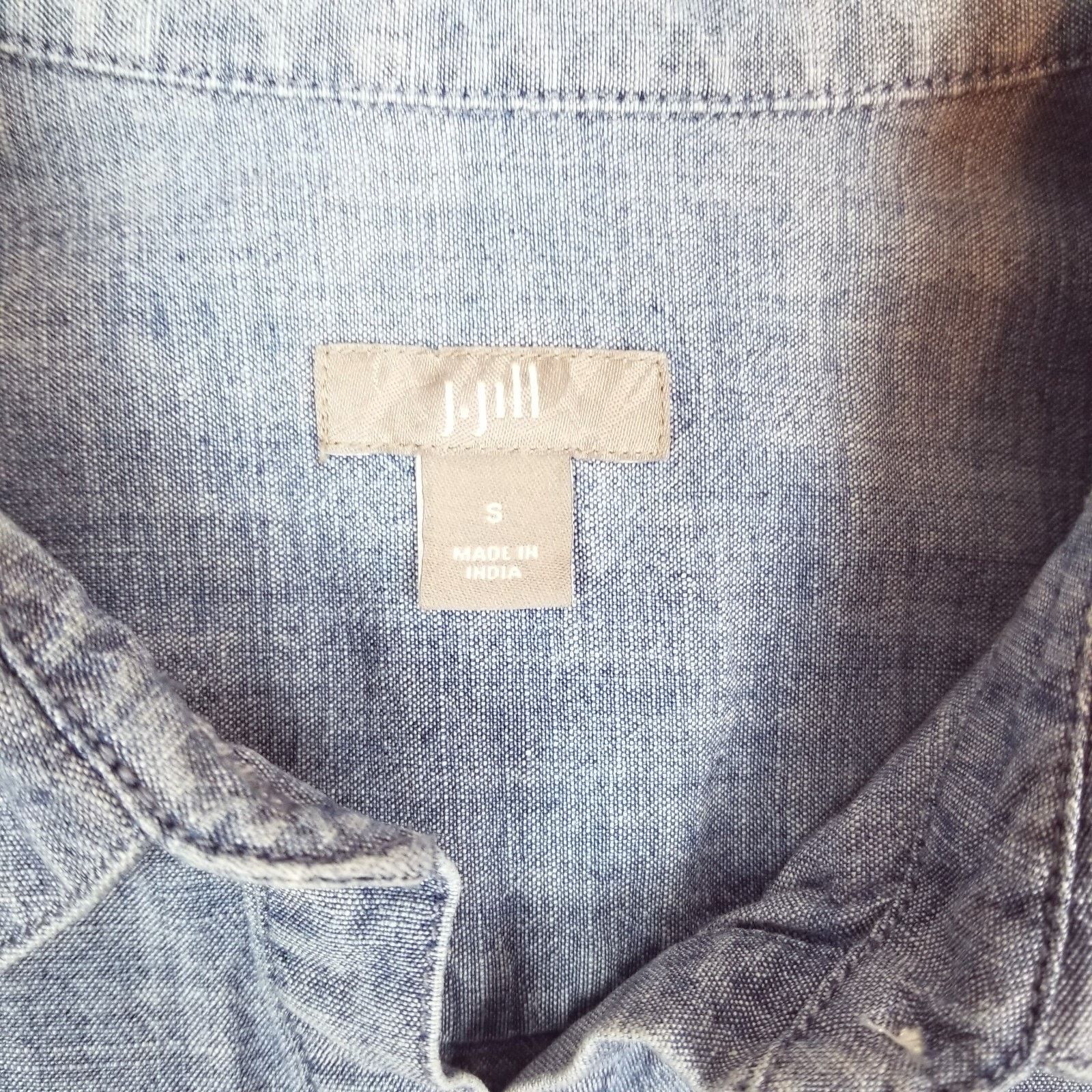Other J. Jill Chambray Button Front Shirt Light Blue Sz Small Size S / US 4 / IT 40 - 7 Thumbnail