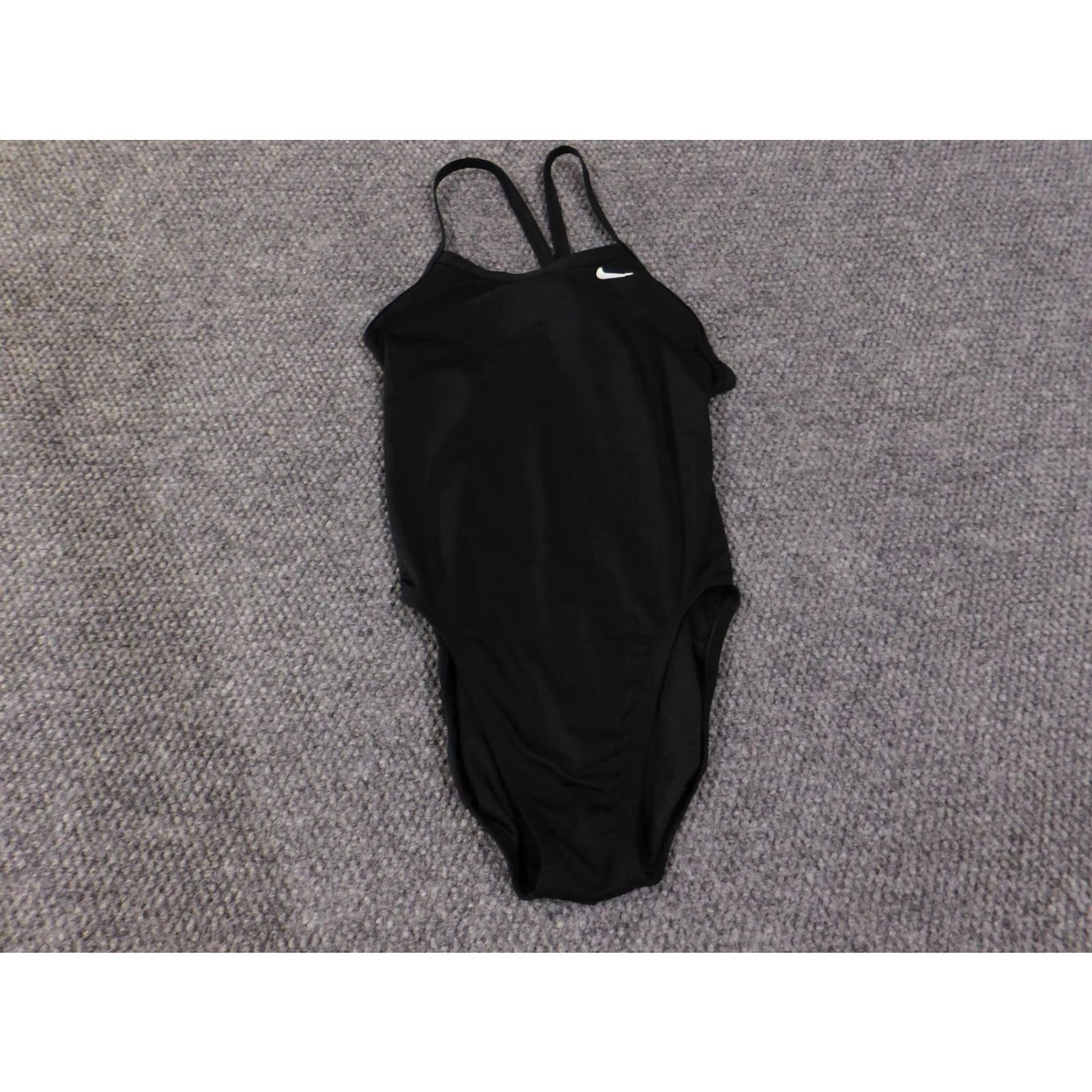 Nike Nike Swimsuit One Piece Womens 6 Black Hydrastrong Athletic Racerback Polyester Spandex Chlorine-Resistant Lightweight Lined Logo Size ONE SIZE - 2 Thumbnail