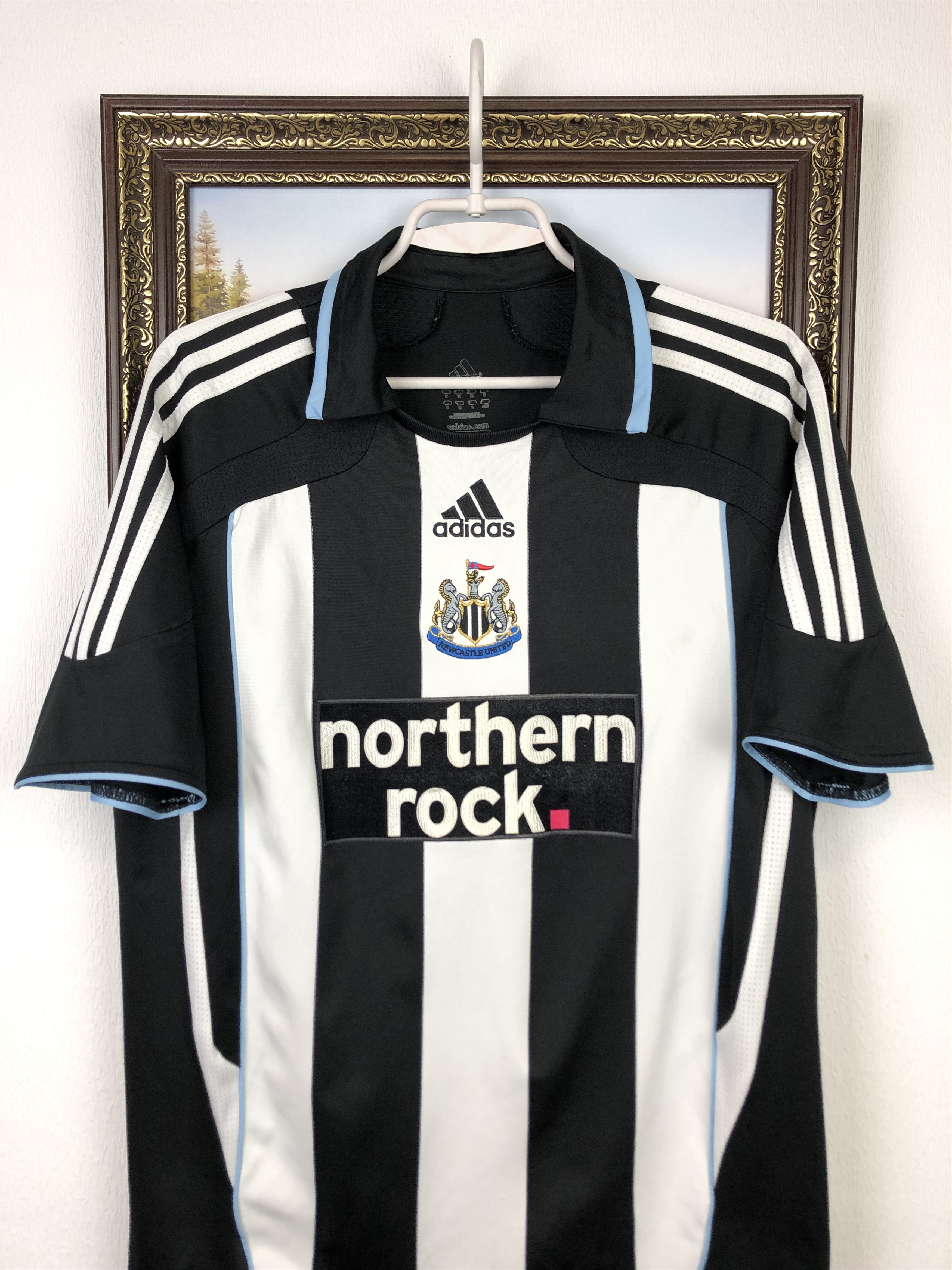 Adidas Newcastle football shirt 2007 Soccer Adidas Jersey Trikot Size US M / EU 48-50 / 2 - 2 Thumbnail