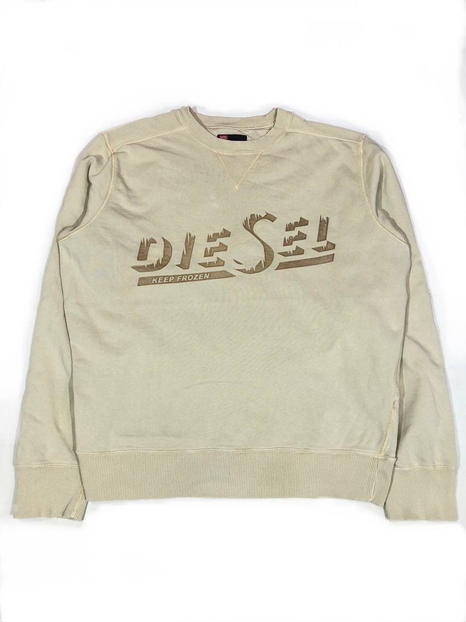 Diesel Diesel Keep Frozen Sweatshirt Vintage Size US XL / EU 56 / 4 - 1 Thumbnail