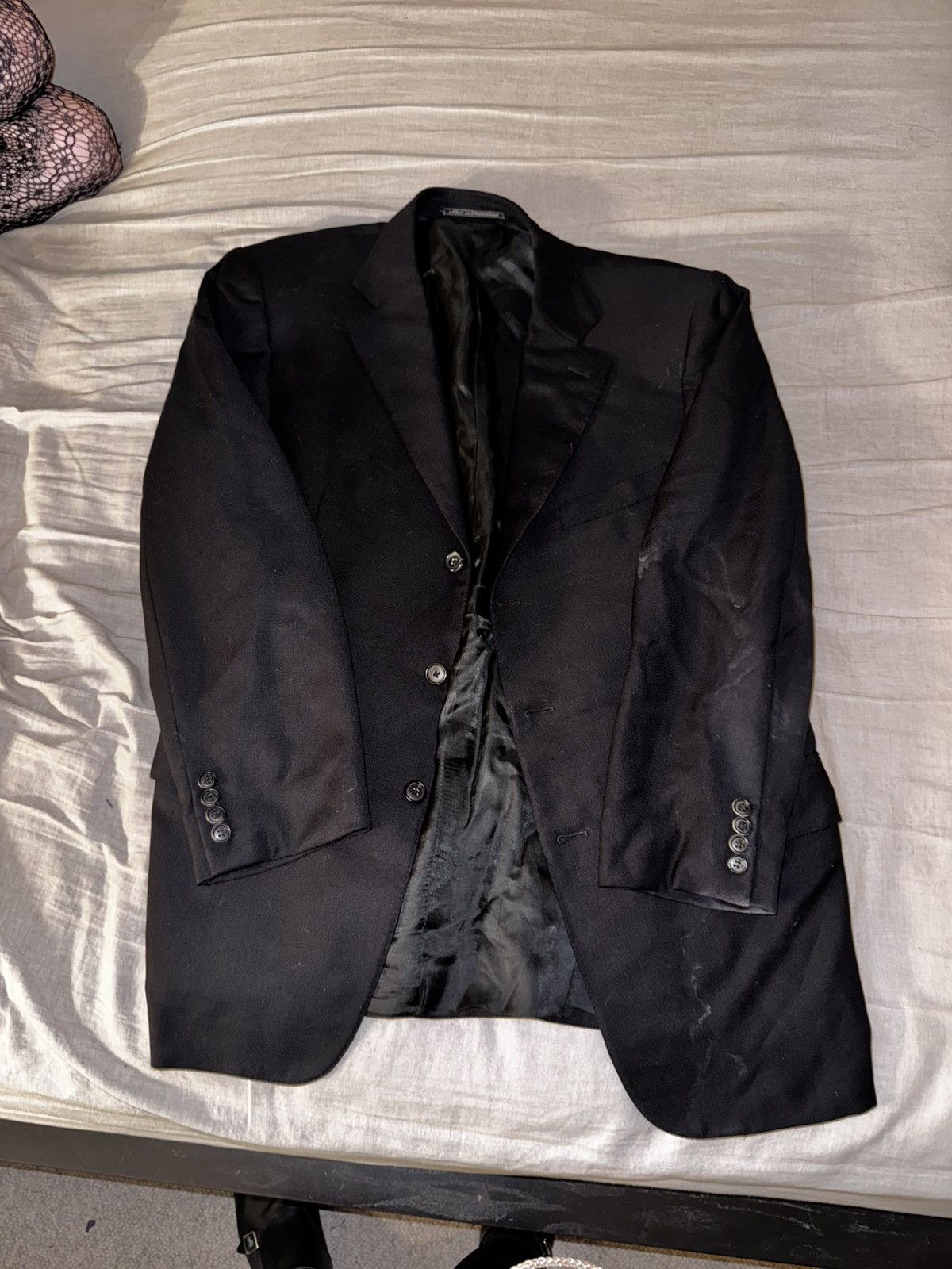 Ermenegildo Zegna Ermenegildo Zegna Black Sport Coat – 44R – 100% Wool Size 44R - 1 Thumbnail