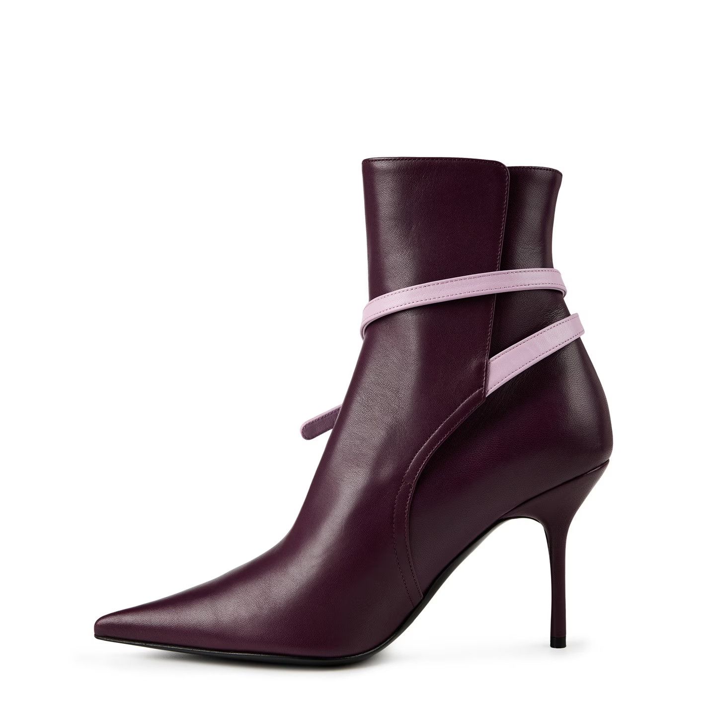 Off-White o1g2r1mq0125 Nappa Zip Boots in Burgundy Size US 9 / IT 39 - 2 Thumbnail