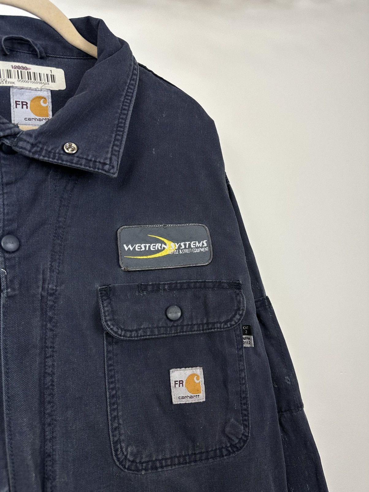 Carhartt Vintage 90s Carhartt Flame Resistant USA Cropped Work Jacket Size US M / EU 48-50 / 2 - 6 Thumbnail