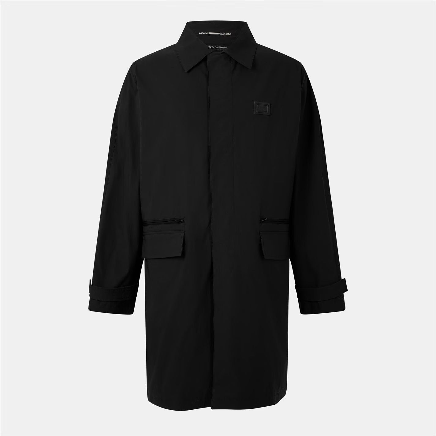 Dolce & Gabbana o1g2r1mq0426 Single-Breasted Trench Coat in Nero Size US M / EU 48-50 / 2 - 1 Thumbnail