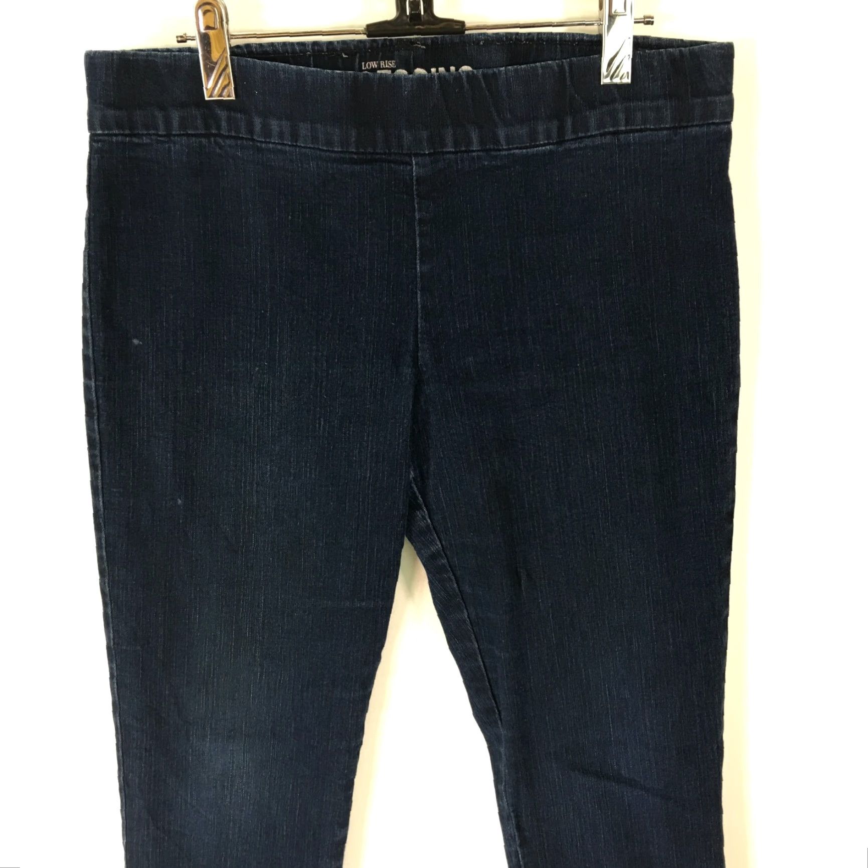 CO New York & Co Womens Jeans Legging Low Rise Blue Denim Size 8 Stretch Comfort Regular Size 30" / US 8 / IT 44 - 3 Thumbnail