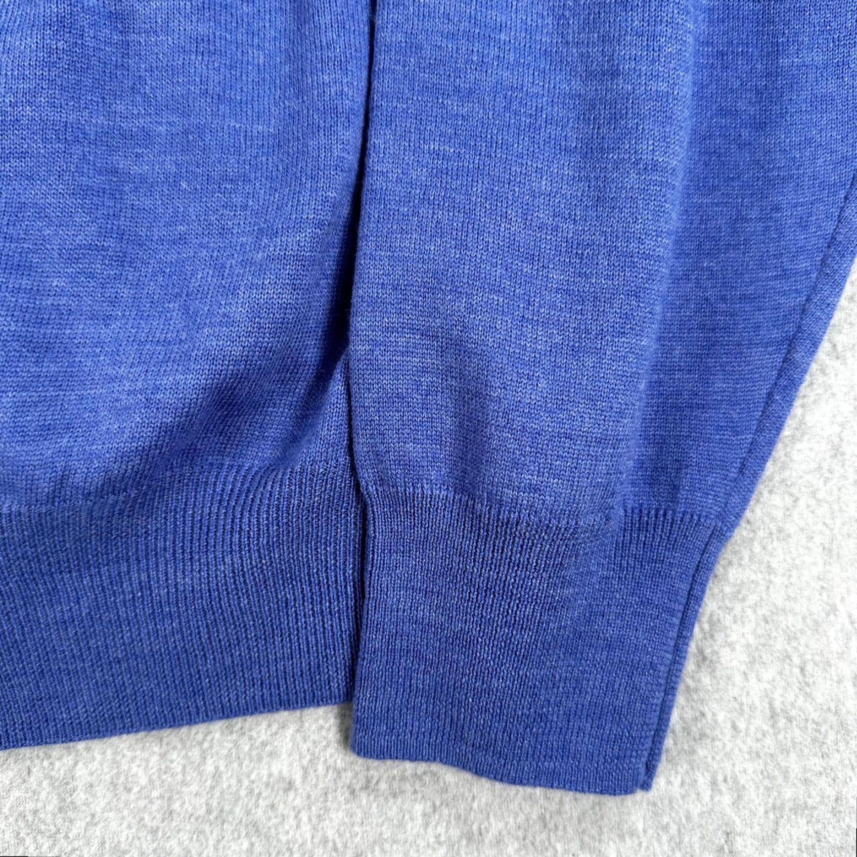 Peter Millar Peter Millar Sweater Mens 2XL Blue 1/4 Zip Merino Wool Mock Neck Concho Pullover Size US XXL / EU 58 / 5 - 5 Thumbnail