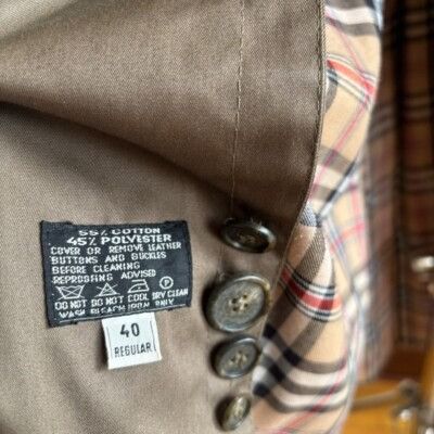 Other Vintage Trench Coat Classic Double Breasted Belted Long Rain Size S / US 4 / IT 40 - 5 Thumbnail