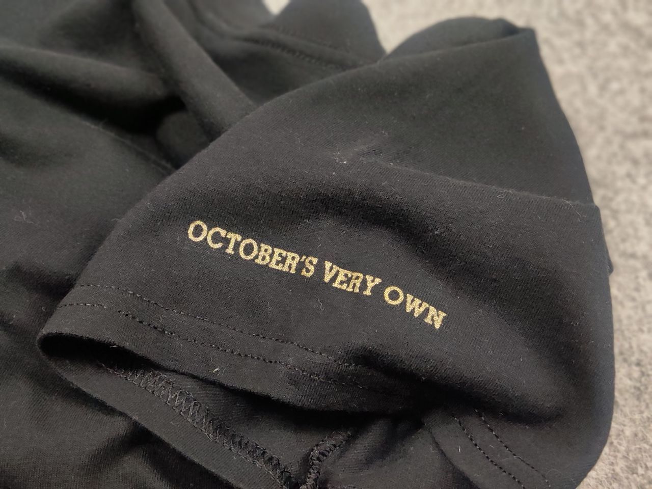 October's Very Own × Vintage October's Very Own x Drake Black Gold Logo shirt tee Size US M / EU 48-50 / 2 - 9 Thumbnail