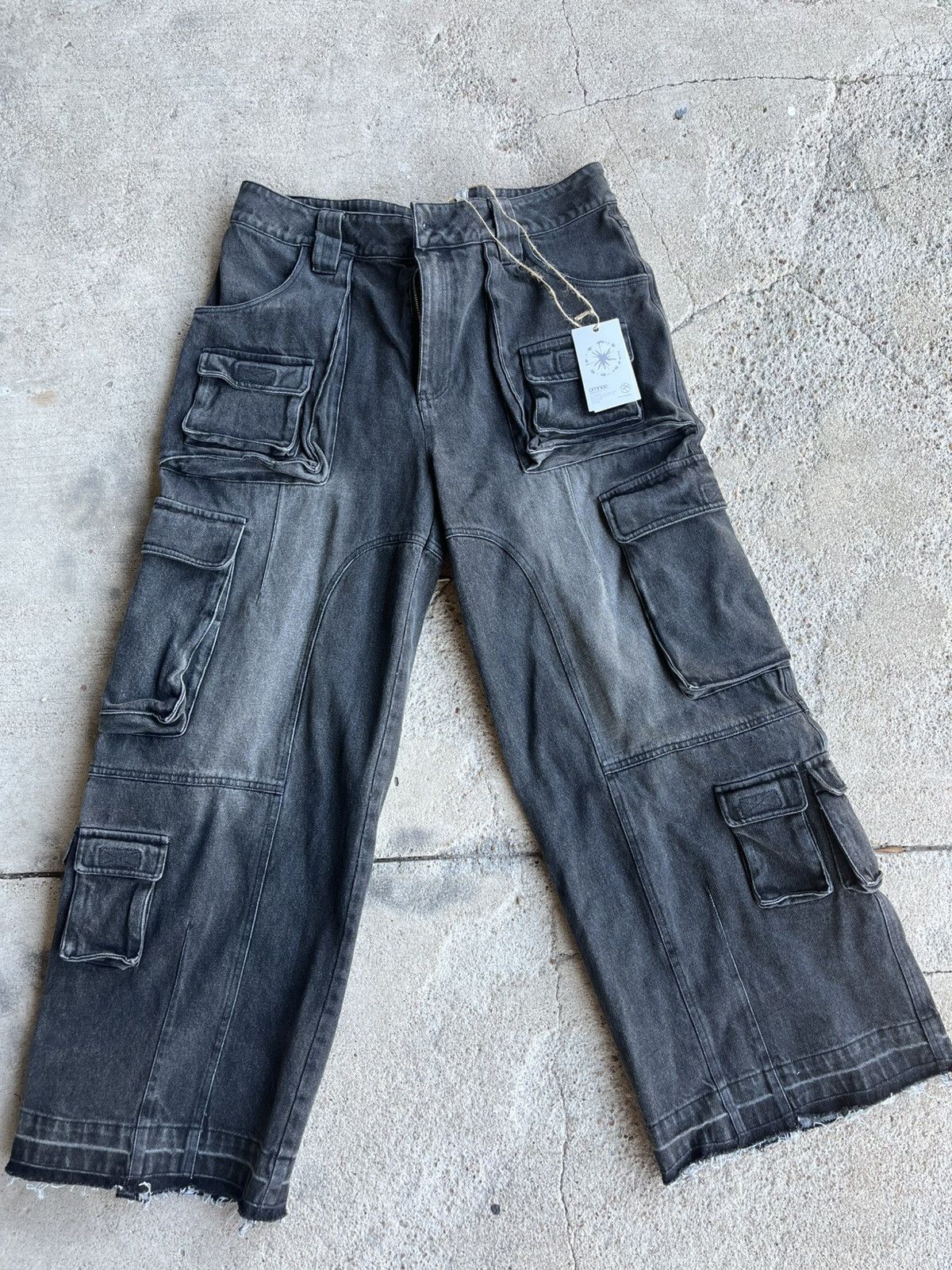 Other Omnee World Denim Cargo Pants Size US 36 / EU 52 - 2 Thumbnail