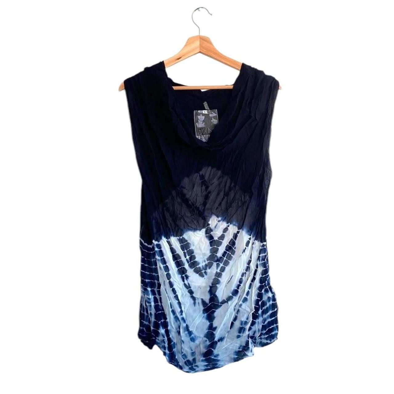 Young Fabulous & Broke YOUNG FABULOUS & BROKE Y2K MINI DRESS LARGE WHITE BLUE Size L / US 10 / IT 46 - 1 Thumbnail