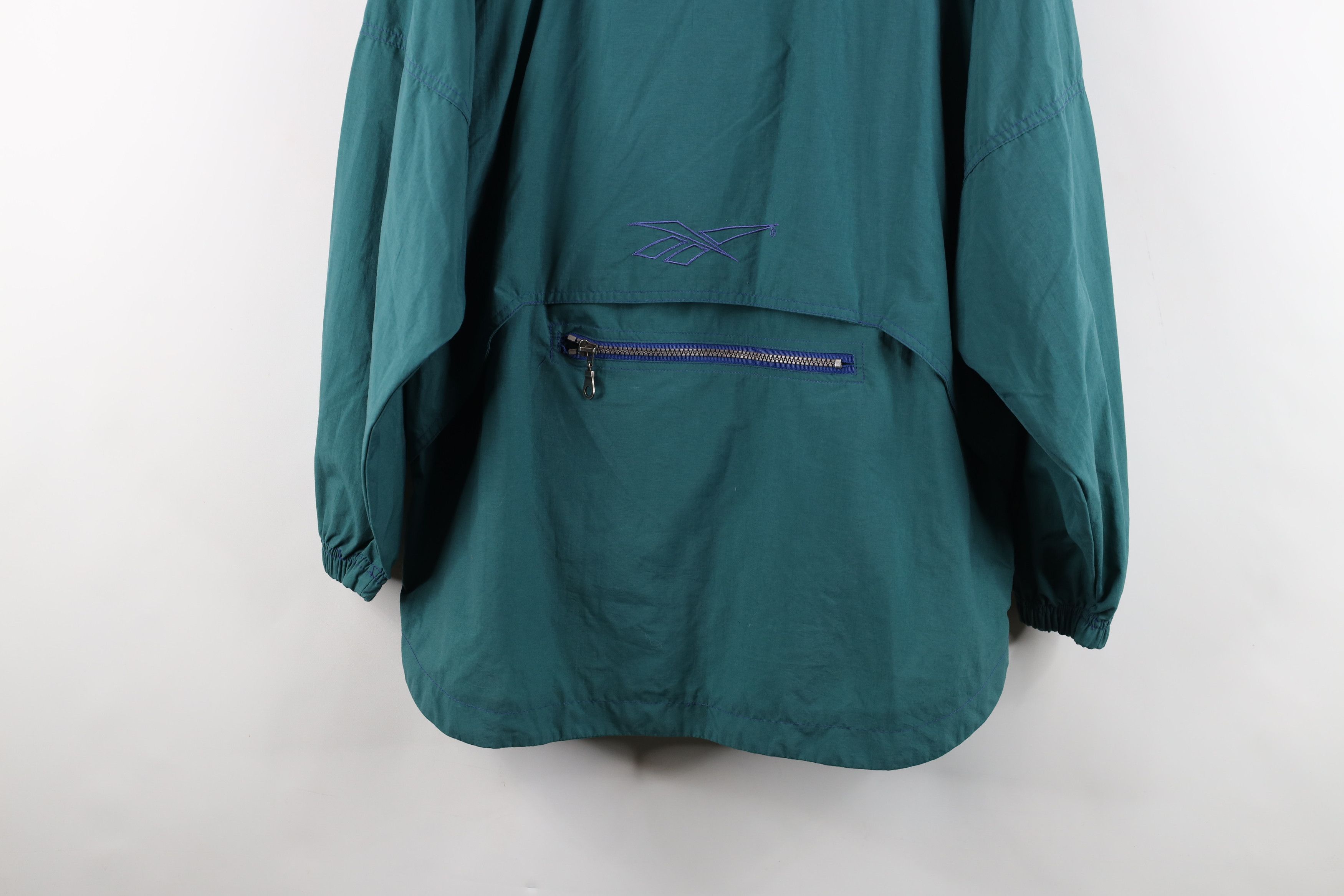 Reebok × Vintage Vintage 90s Reebok Big Logo Packable Windbreaker Jacket Size M / US 6-8 / IT 42-44 - 16 Thumbnail