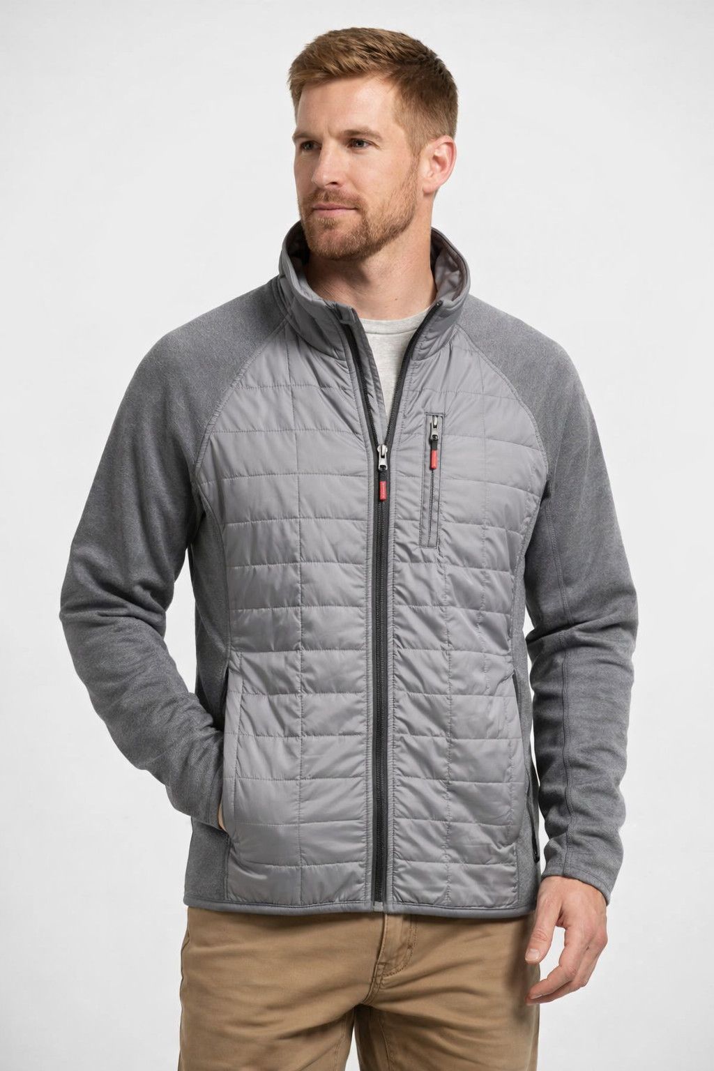 Orvis Orvis Hybrid Fleece Jacket Men’s M Gray Full Zip Insulated Size US M / EU 48-50 / 2 - 1 Thumbnail
