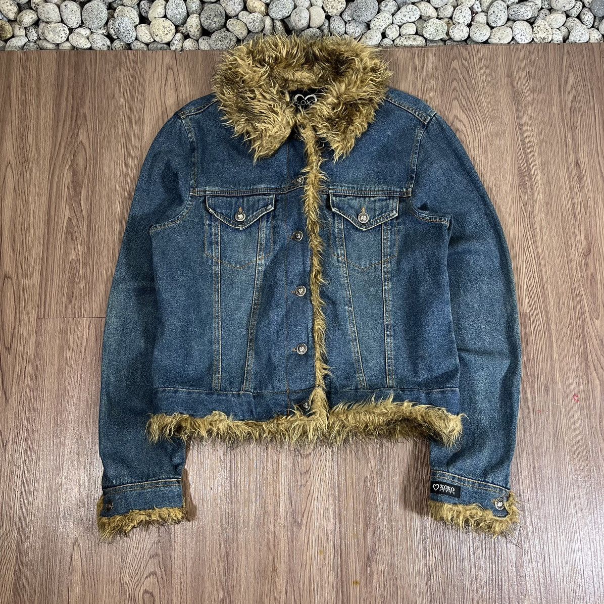 Beauty Beast XoxoJeans Fur Cropped Denim Jacket Size US M / EU 48-50 / 2 - 1 Thumbnail