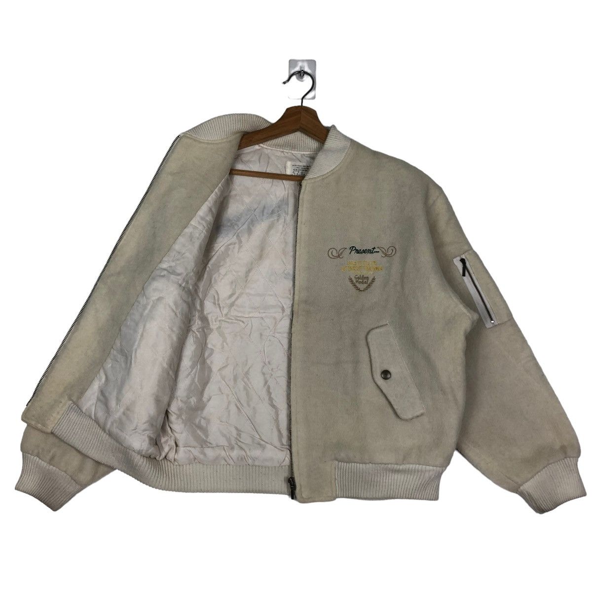 Hysteric Glamour 🔥VTG WOOL BOMBER JACKET JULIEDA JAPAN MADE BIG LOGO Size US S / EU 44-46 / 1 - 7 Thumbnail
