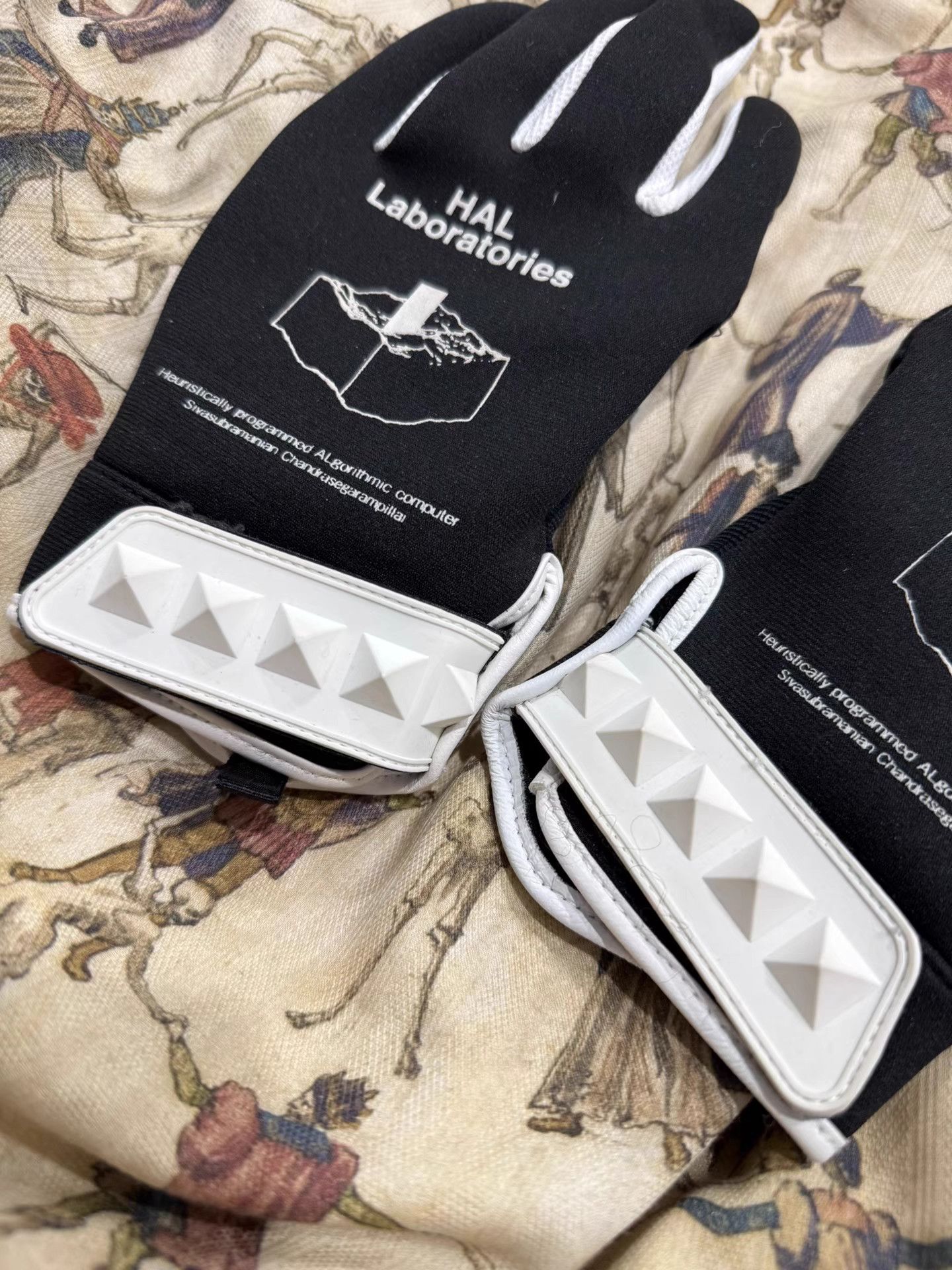 Undercover UNDERCOVER × HAL Laboratories Studded Biker Gloves K20 Size ONE SIZE - 3 Thumbnail