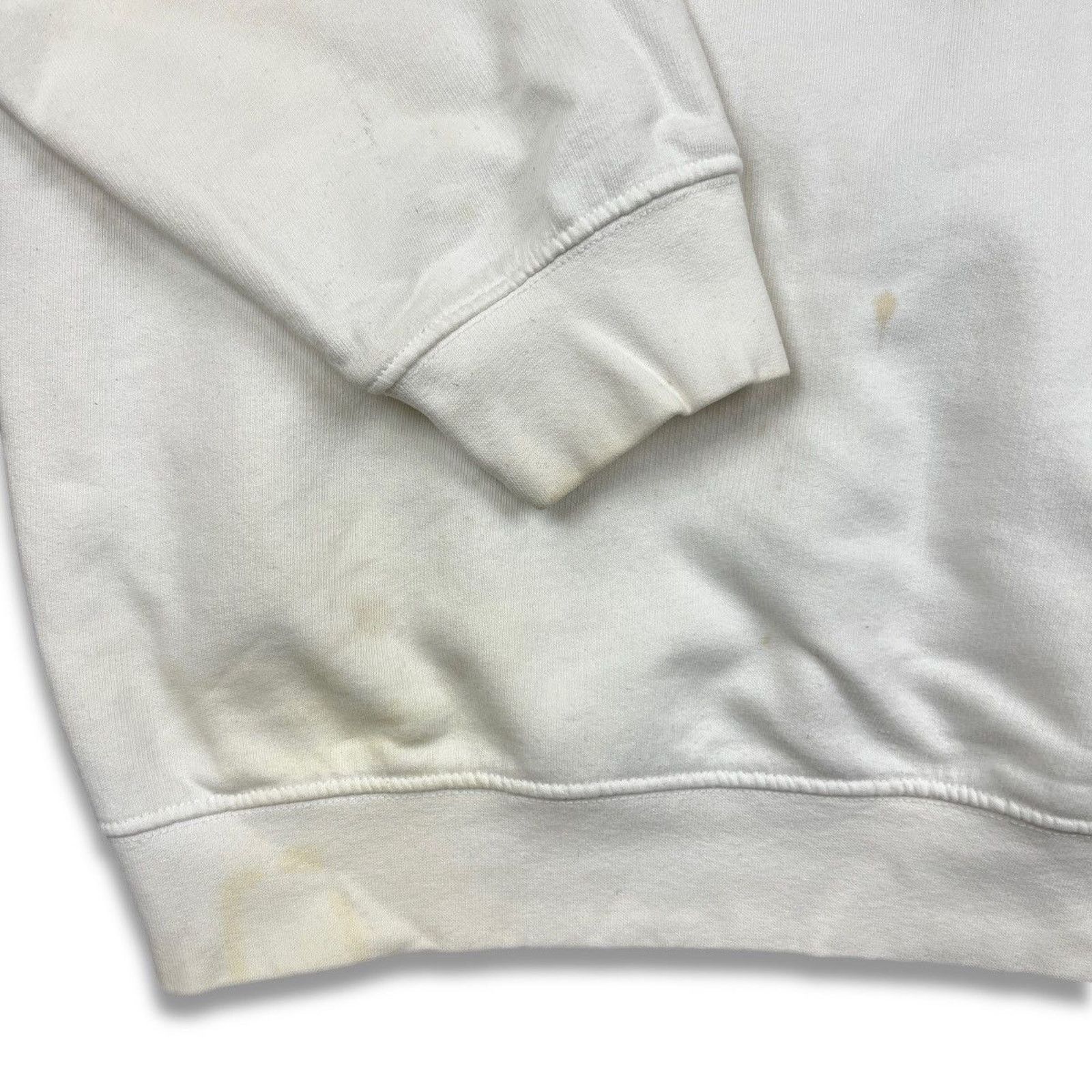 Nike × Vintage Nike Sportswear Sweatshirt XL White Swoosh Pullover Grunge Size US XL / EU 56 / 4 - 3 Thumbnail