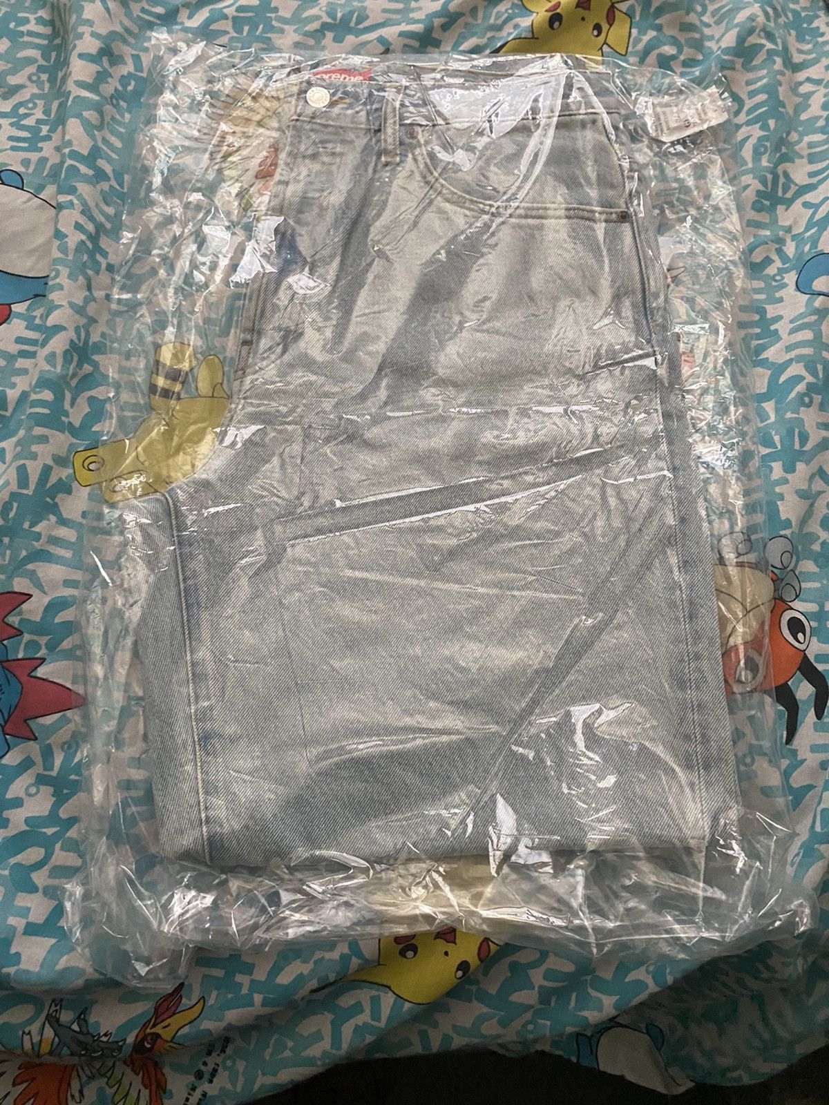 Supreme Supreme Baggy Jean FW24 Light Washed Indigo 32 Size US 32 / EU 48 - 4 Thumbnail