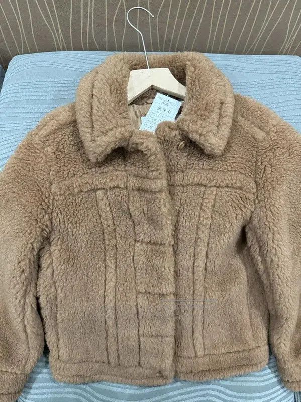Max Mara MaxMara Brown Alpaca Wool Women's Coat . Size M / US 6-8 / IT 42-44 - 3 Thumbnail