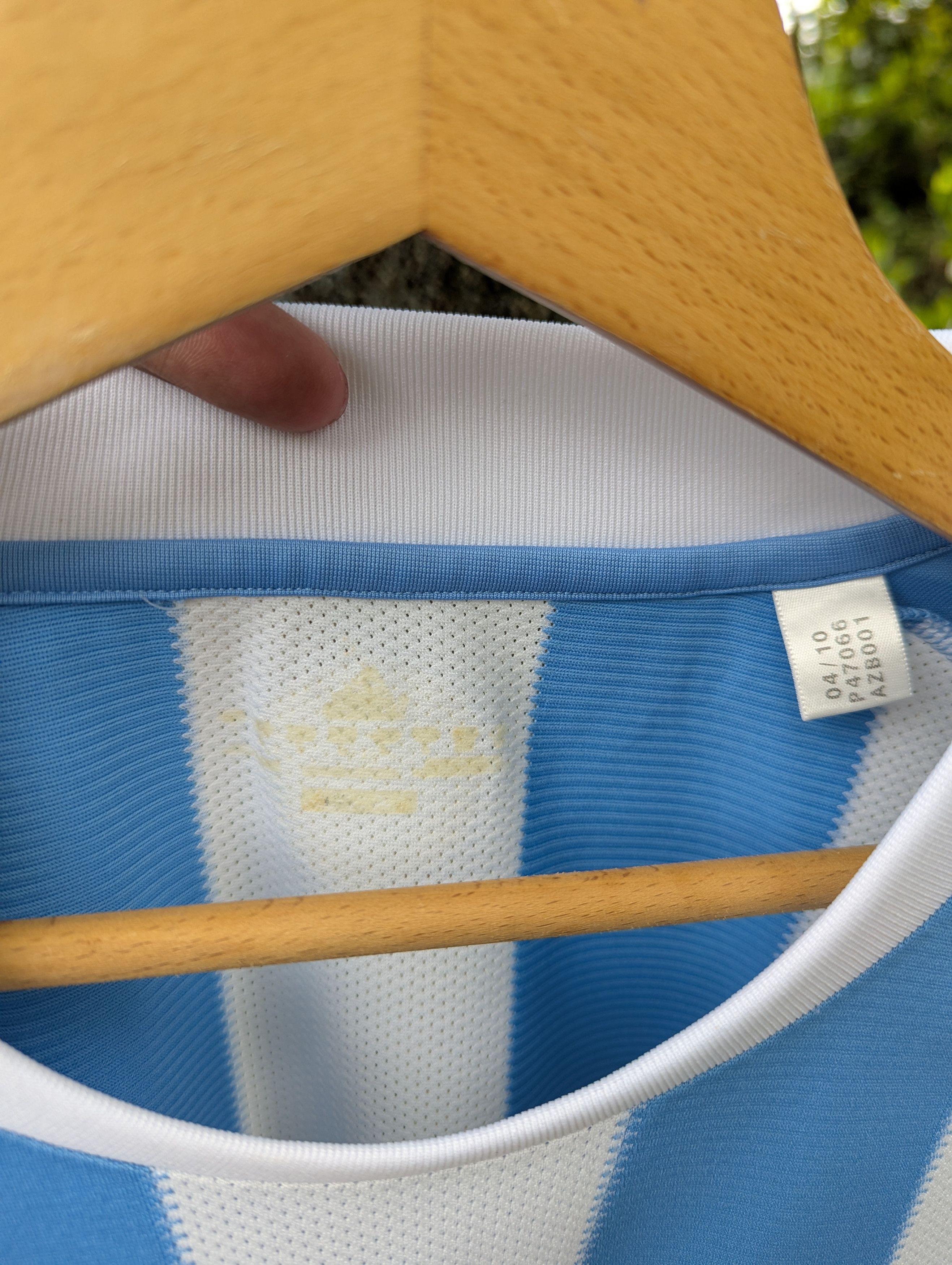 Adidas Adidas Argentina 2010-2011 Home Football Jersey Size US L / EU 52-54 / 3 - 3 Thumbnail