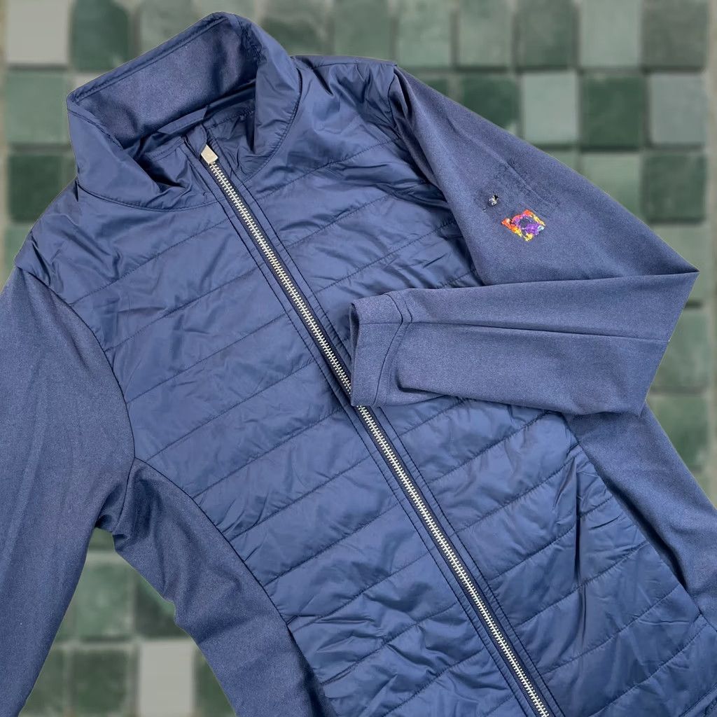 Peter Millar Peter Millar Merge Hybrid Performance Golf Puffer Jacket Women Small Navy Zip Up Size S / US 4 / IT 40 - 1 Thumbnail