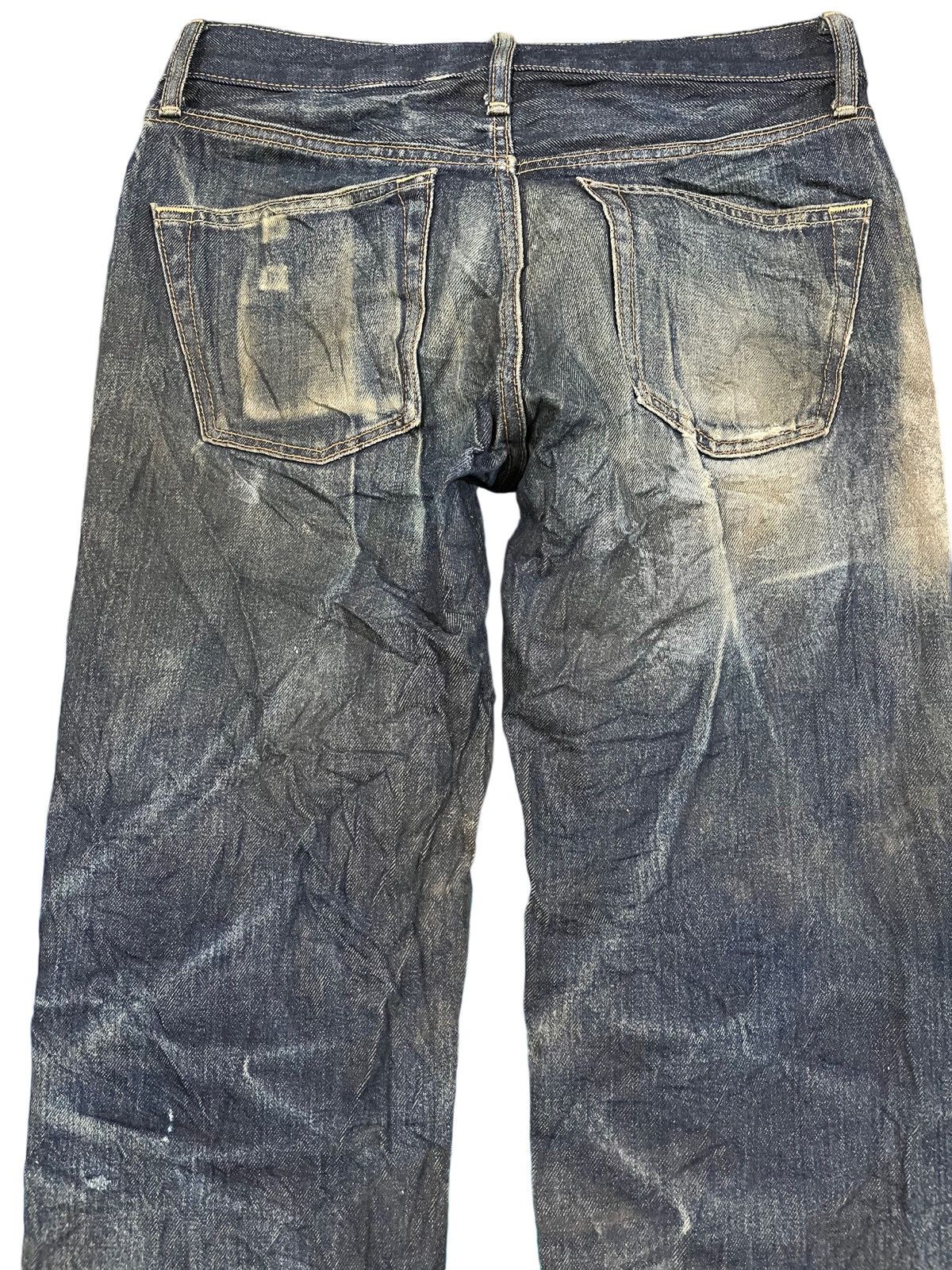 Jun Takahashi Vintage Uniqlo thrashed Mudwash Distressed Denim Size US 31 - 8 Thumbnail