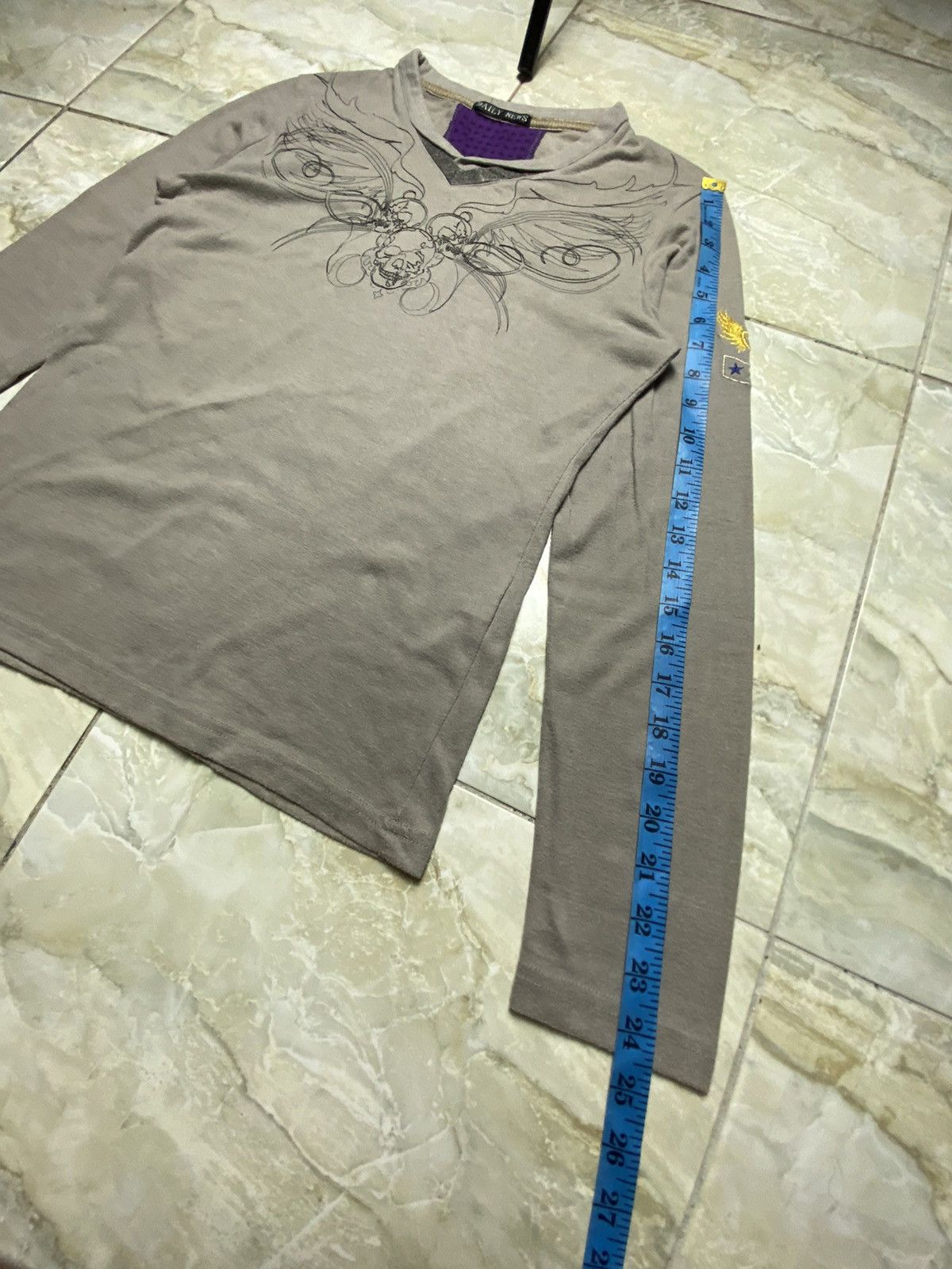Japanese Brand Japanese grunge skulls longsleeve Size S / US 4 / IT 40 - 5 Thumbnail