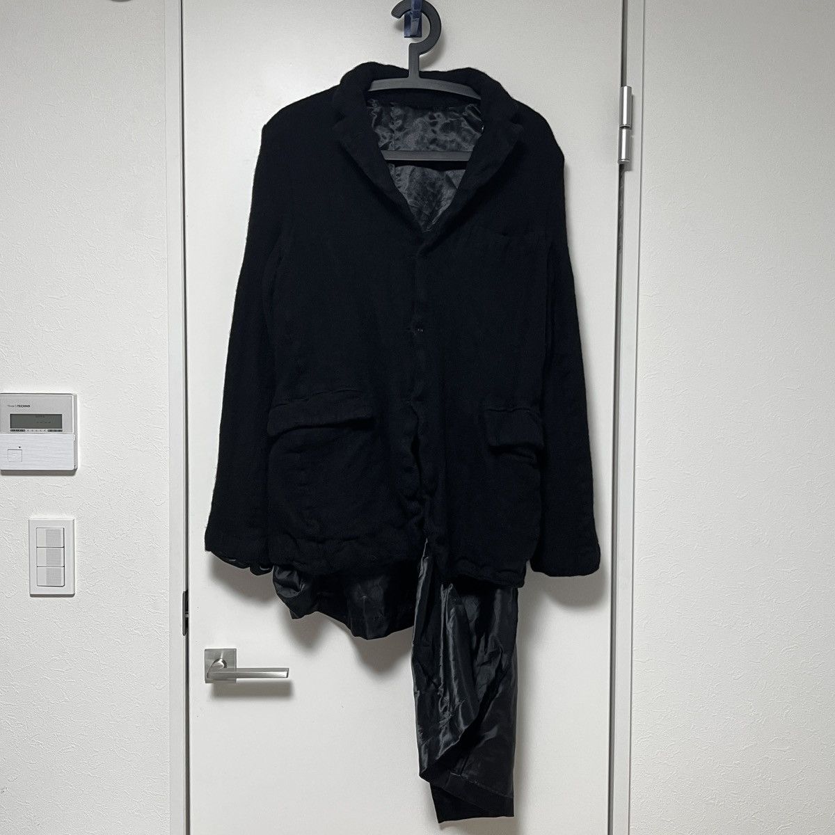 Comme des Garcons Homme Plus AW21 Inside Out Wool Coat Size US XS / EU 42 / 0 - 5 Thumbnail
