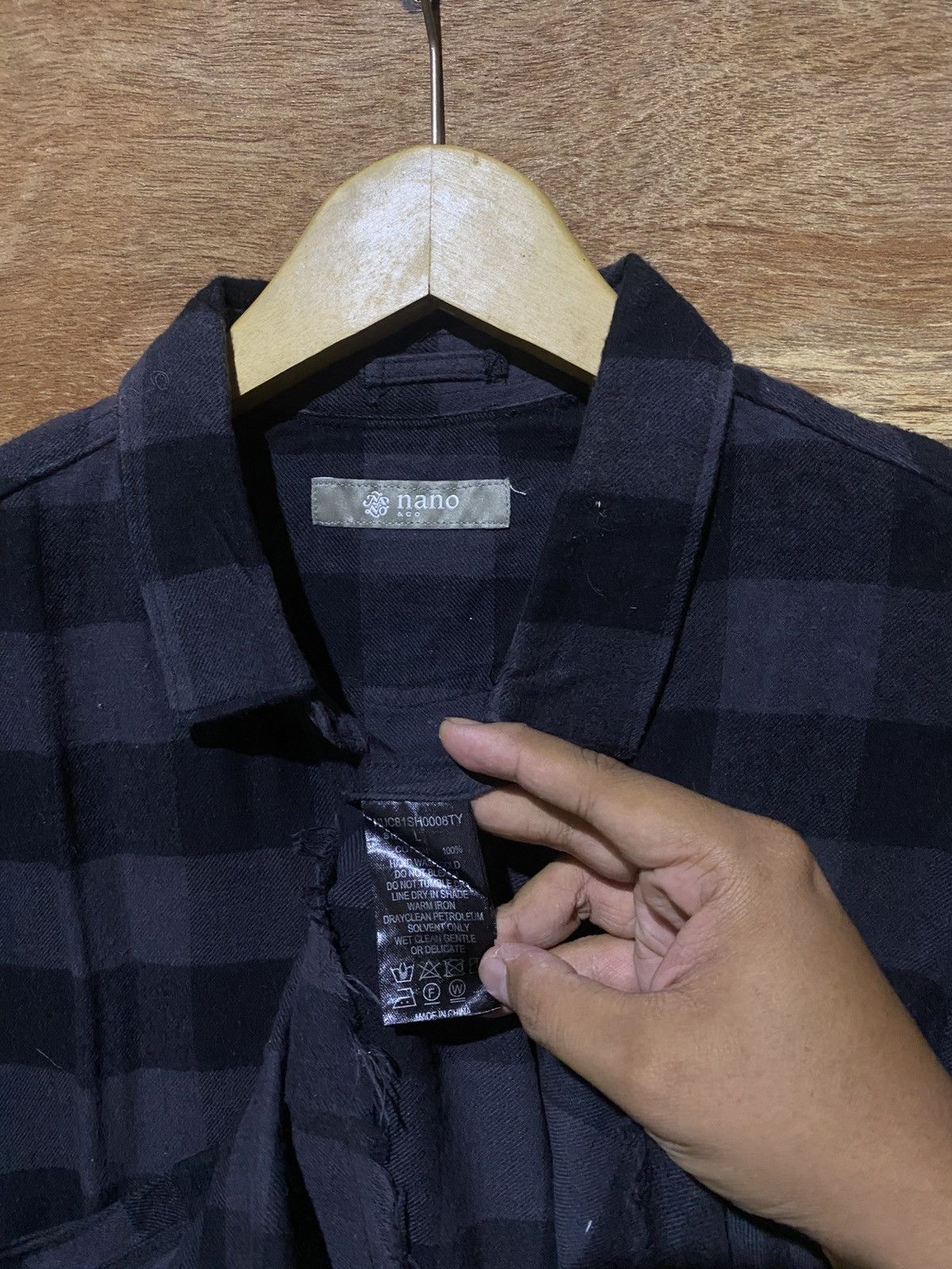 NANO universe 💸BINDING OFFER💸 NANO UNIVERSE UNFINISHED STYLE FLANNELSHIRT Size US M / EU 48-50 / 2 - 6 Thumbnail