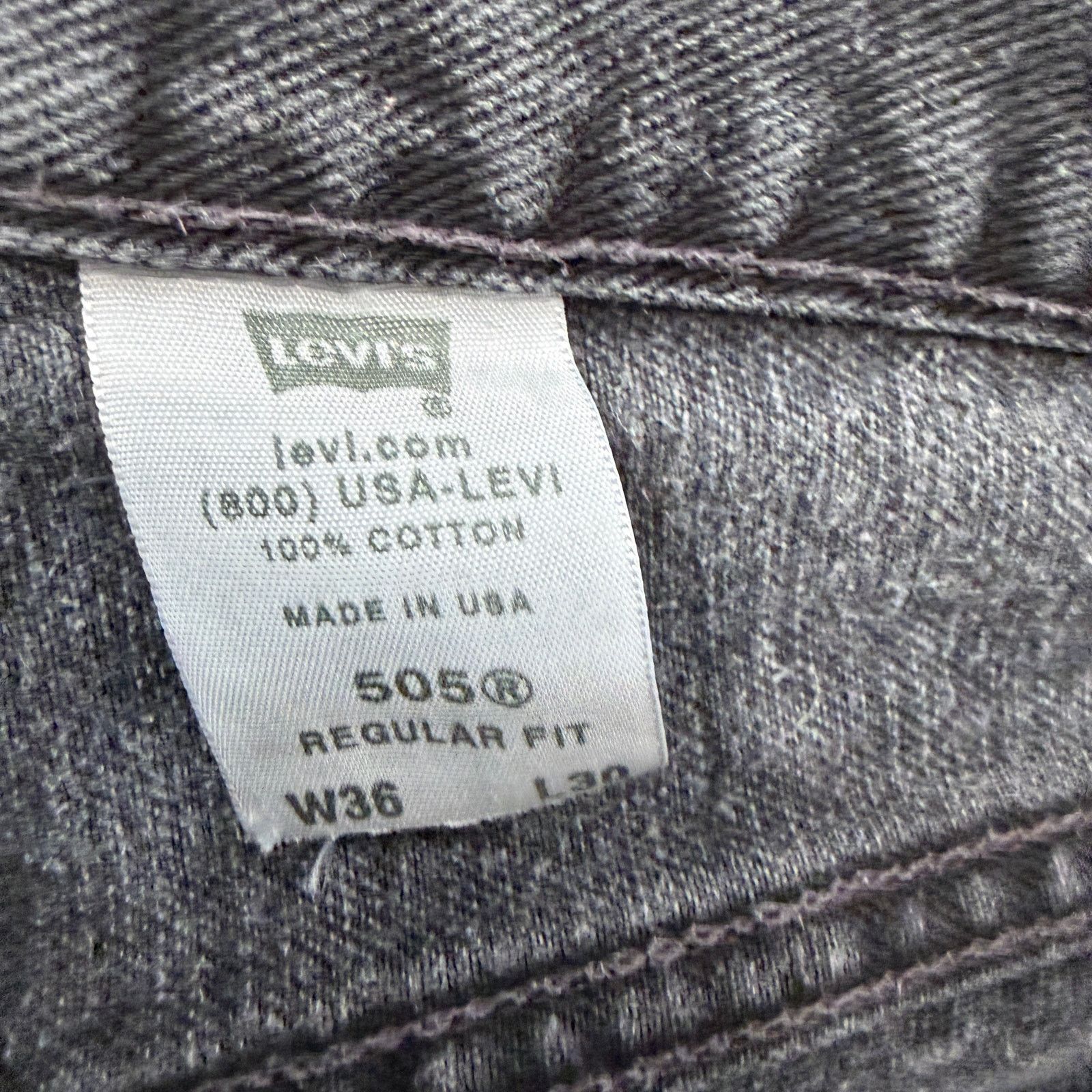 Levi's Vintage Levis Jeans Men's 36x30 Black Regular Straight y2k Size US 36 / EU 52 - 5 Thumbnail