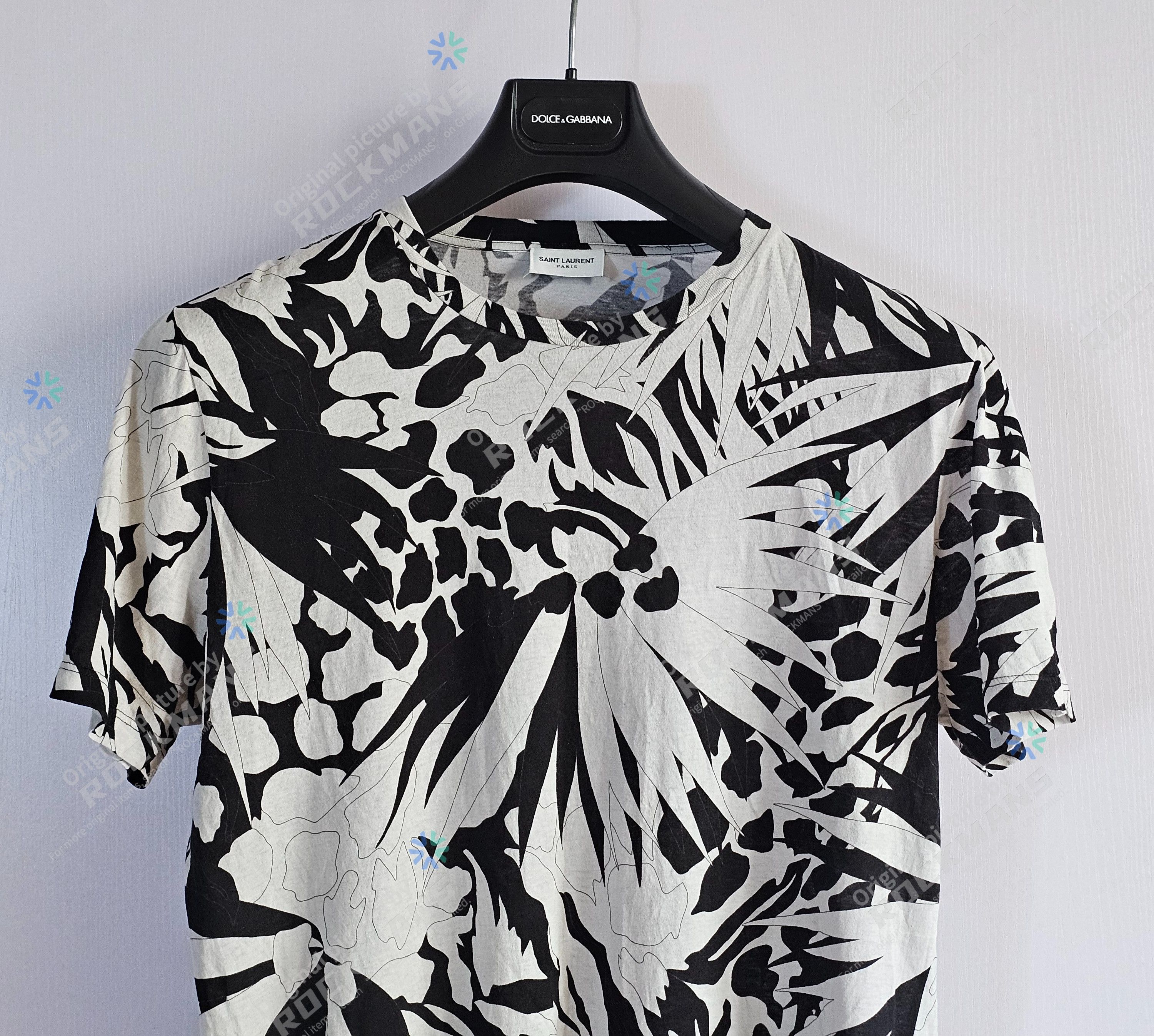 Saint Laurent Paris Saint Laurent SS20 Jungle Flower Print OS T-Shirt - Size XS Size US XS / EU 42 / 0 - 2 Thumbnail
