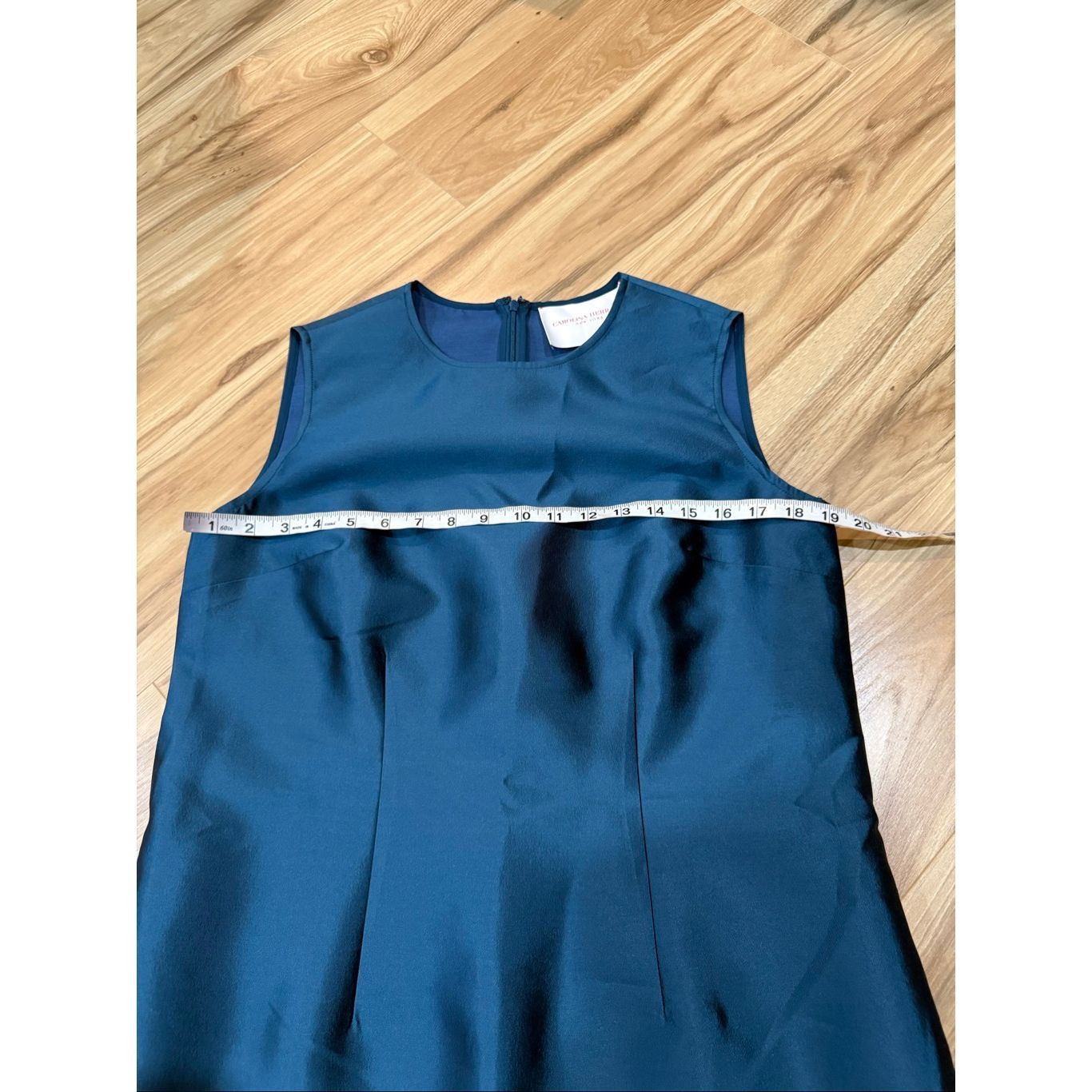 Carolina Herrera CAROLINA HERRERA Silk Gazar Sleeveless Shift Dress size 12 Size XL / US 12-14 / IT 48-50 - 7 Thumbnail