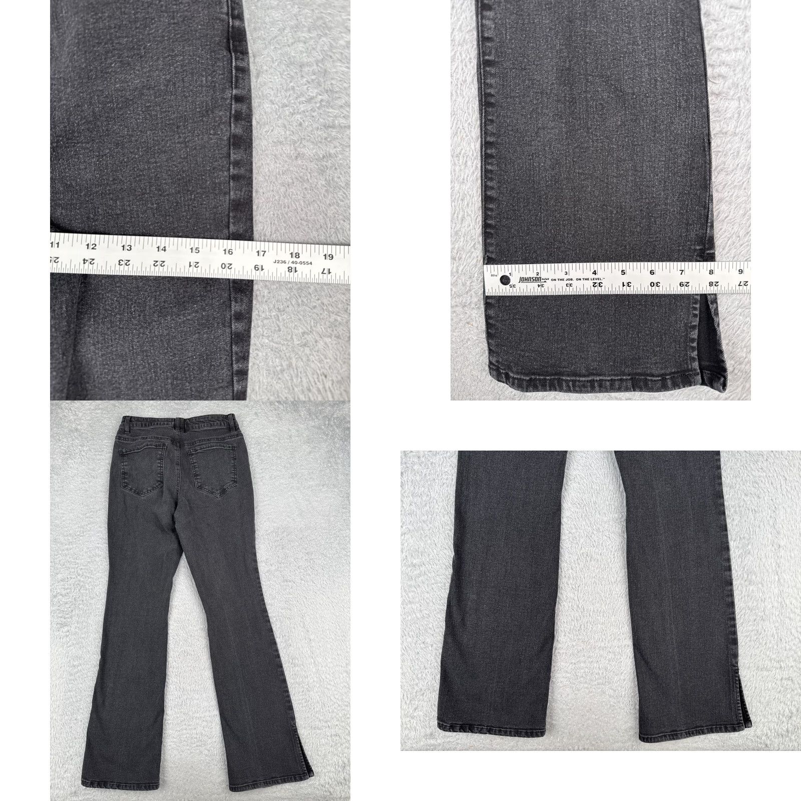 Vintage Blue Spice Jeans Women Bootcut Jeans 27x31 Black Mid Stretch 5-Pocket Denim Cotton Blend Juniors 9 Size 30" / US 8 / IT 44 - 9 Thumbnail