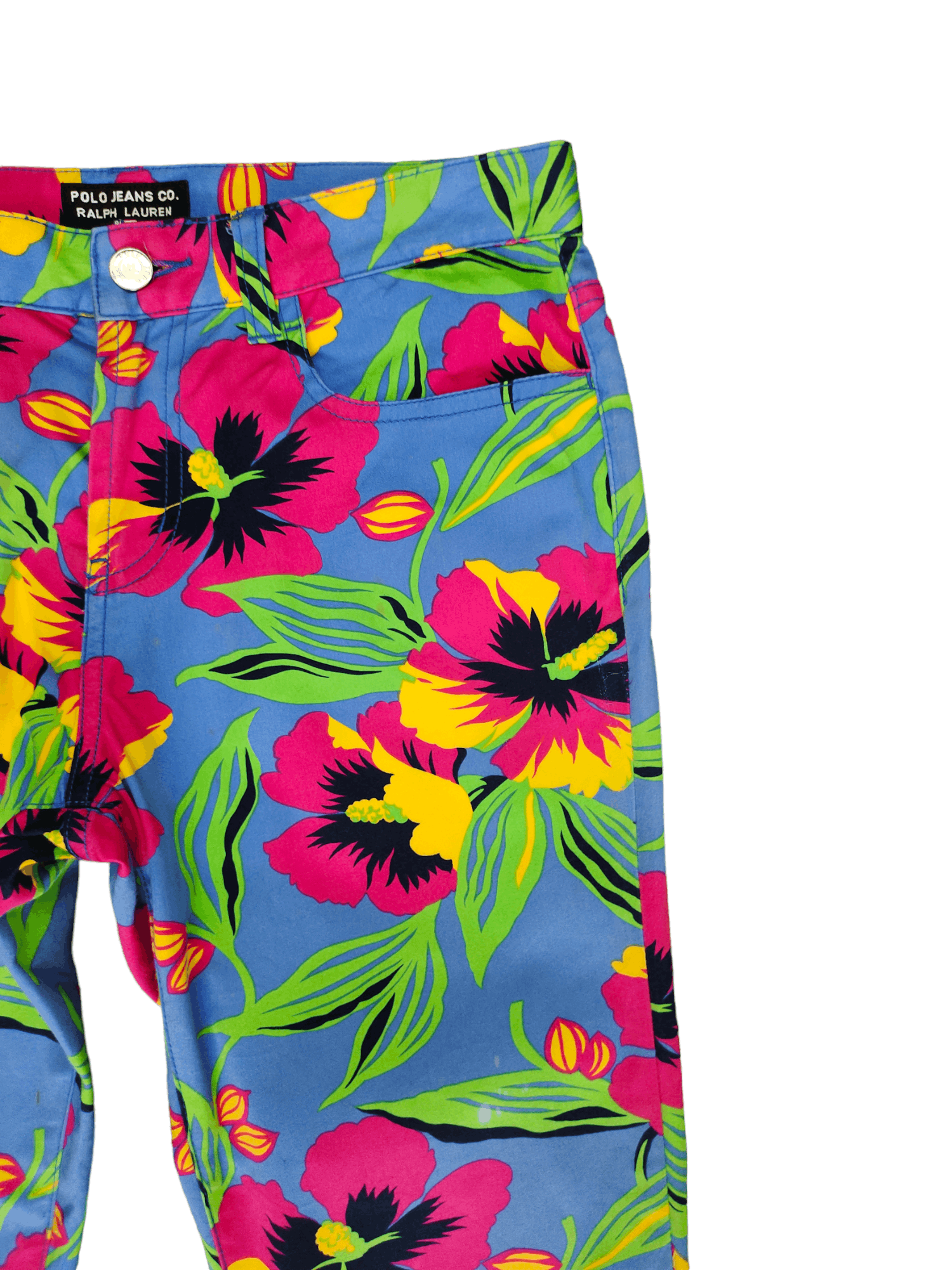 Polo Ralph Lauren Polo Jeans Flower FullPrint Multicolor 3Q Pants Size 29" - 6 Thumbnail