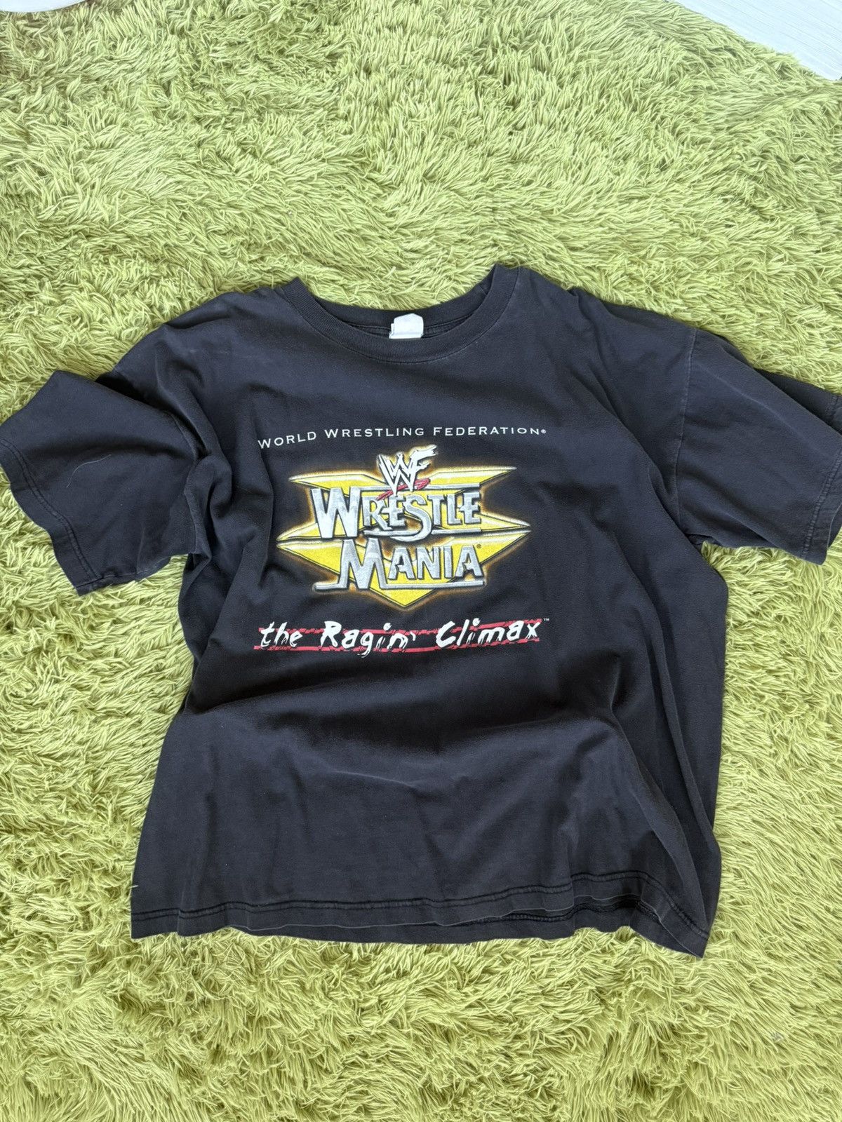 Vintage Vintage WWF Wrestle mania t shirt Size US XL / EU 56 / 4 - 1 Thumbnail
