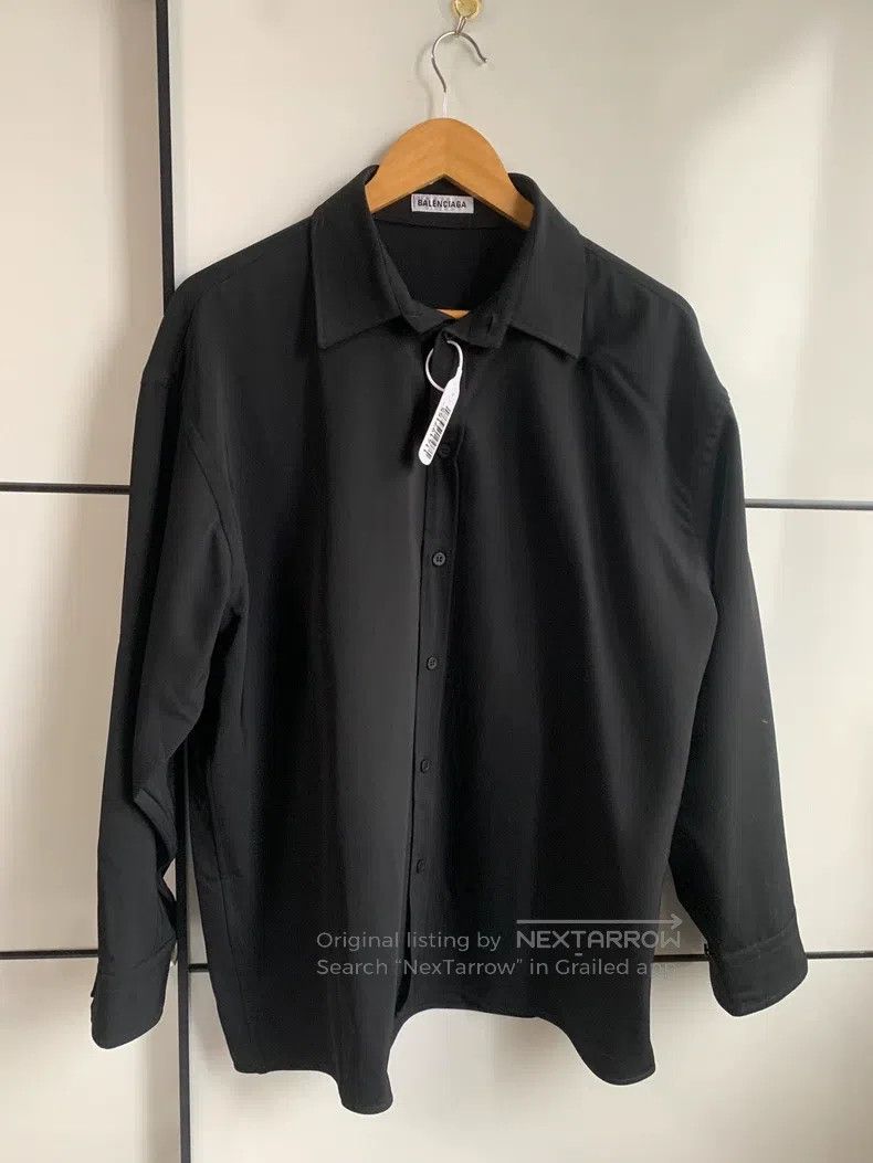 Balenciaga Balenciaga Black Wool Shirt Size XS / US 0-2 / IT 36-38 - 1 Thumbnail
