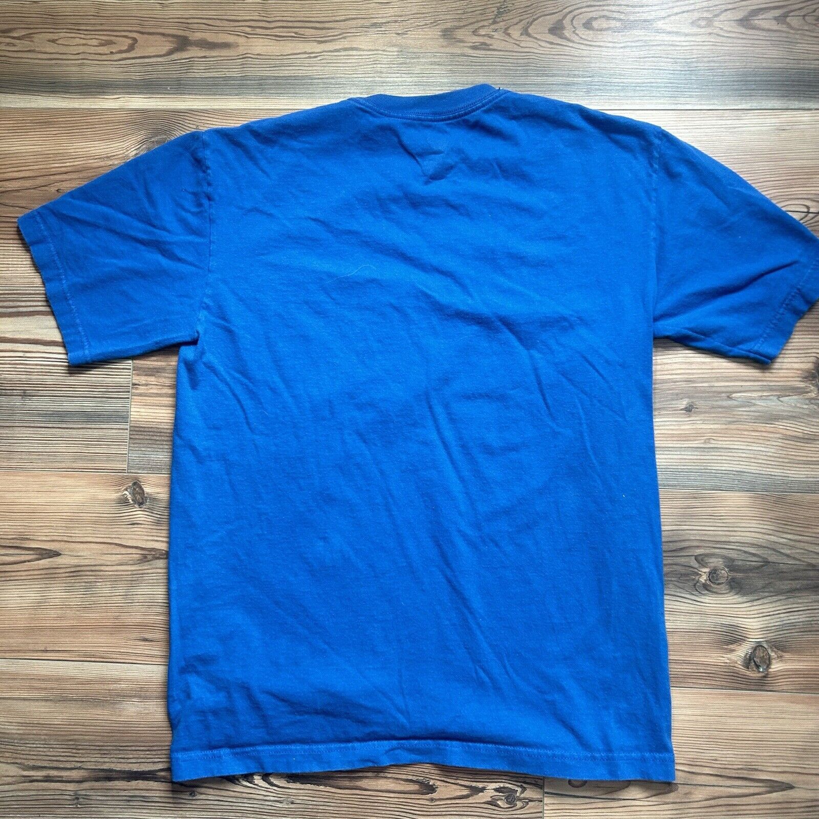 NCAA Kansas Jayhawks T-Shirt Blue Distressed Font NCAA Medium Size US M / EU 48-50 / 2 - 2 Thumbnail