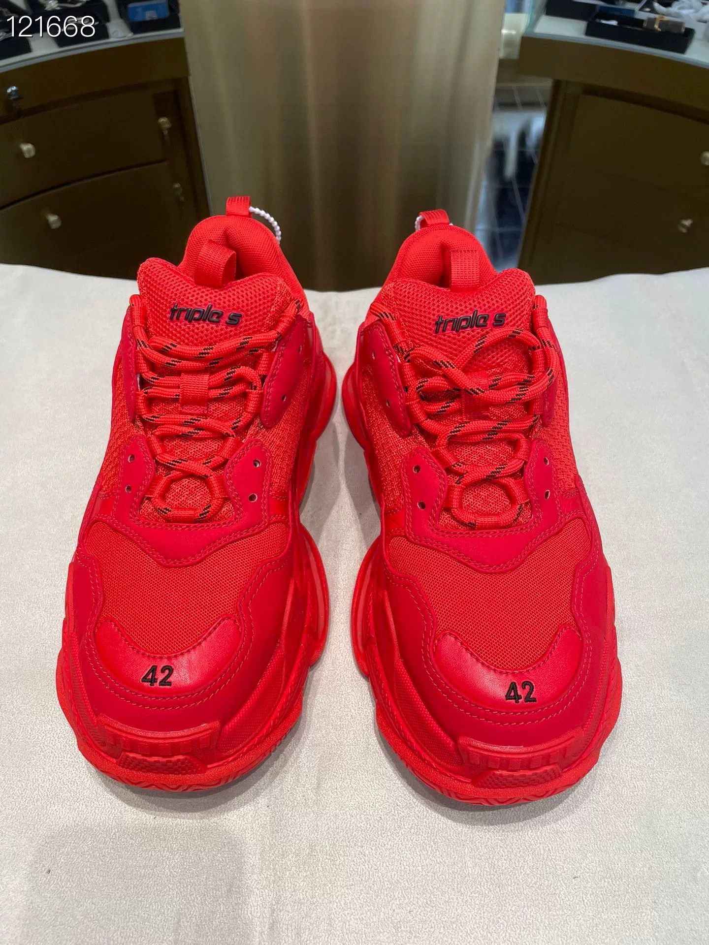 Balenciaga Balenciaga 080408M Red Dad Shoes Size 42 Size US 9 / EU 42 - 1 Thumbnail