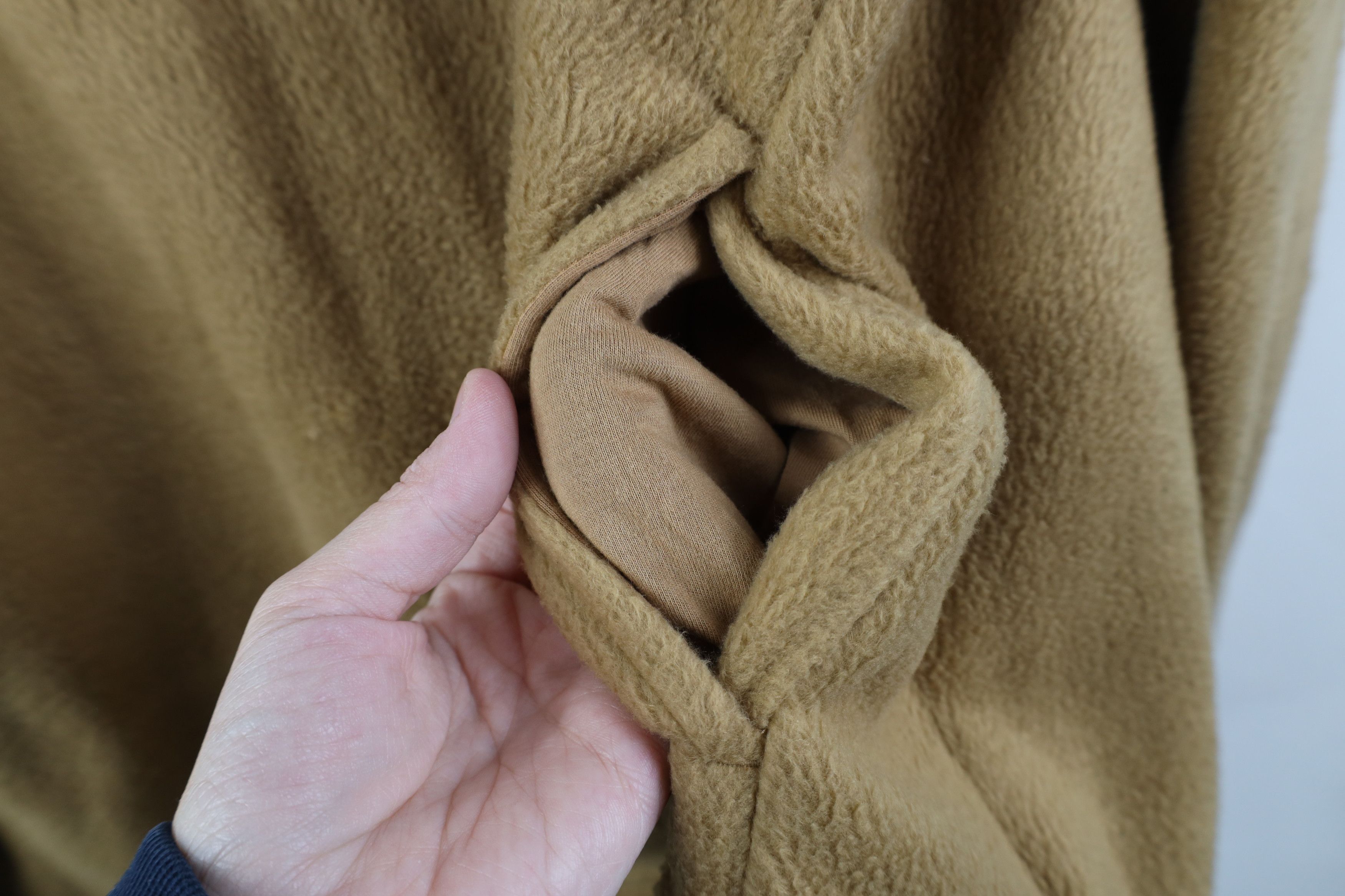 J.Crew J Crew Front Tunic Sherpa Fleece Pullover Sweater Beige Size M / US 6-8 / IT 42-44 - 8 Thumbnail