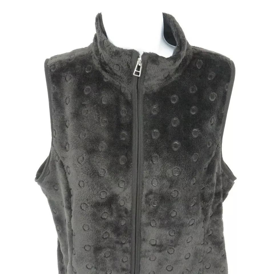 Other Kim Rogers Womens Fleece Polka Dot Vest Small NWOT Size S / US 4 / IT 40 - 3 Thumbnail