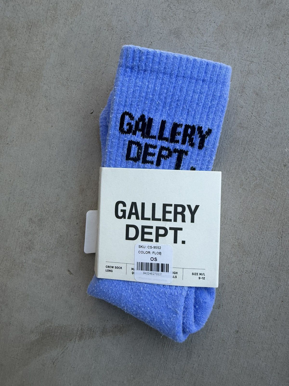 Gallery Dept. Gallery Dept. Logo Socks – Blue | Brand New Size ONE SIZE - 1 Thumbnail