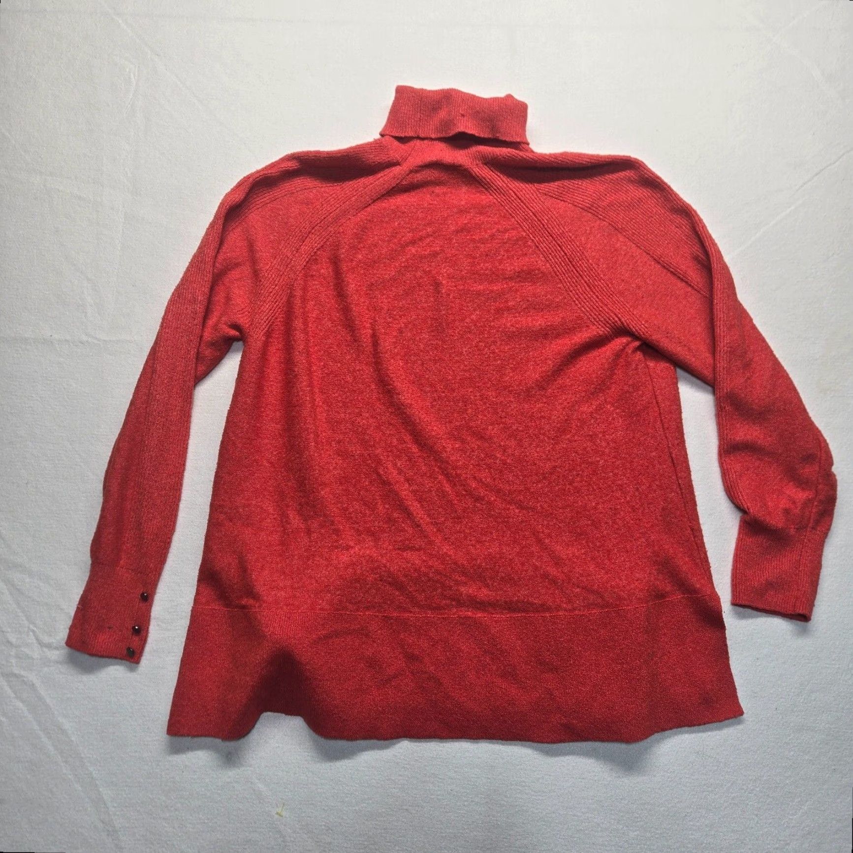 Vintage Lane Bryant Plus Size Sweater Long Sleeve Turtleneck Solid Orange Classic Fit Adult Women's 18/20 Size XXL / US 16-18 / IT 52-54 - 7 Thumbnail