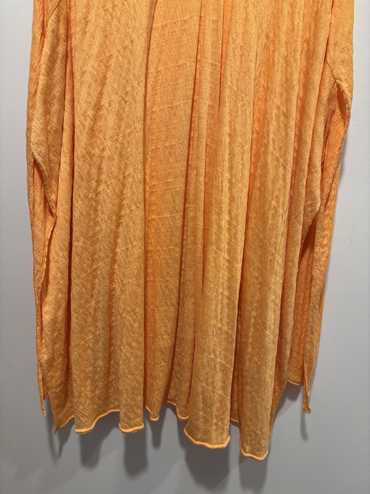 Free People Free People Beach Orange Coverup Tunic OSFM Size ONE SIZE - 3 Thumbnail