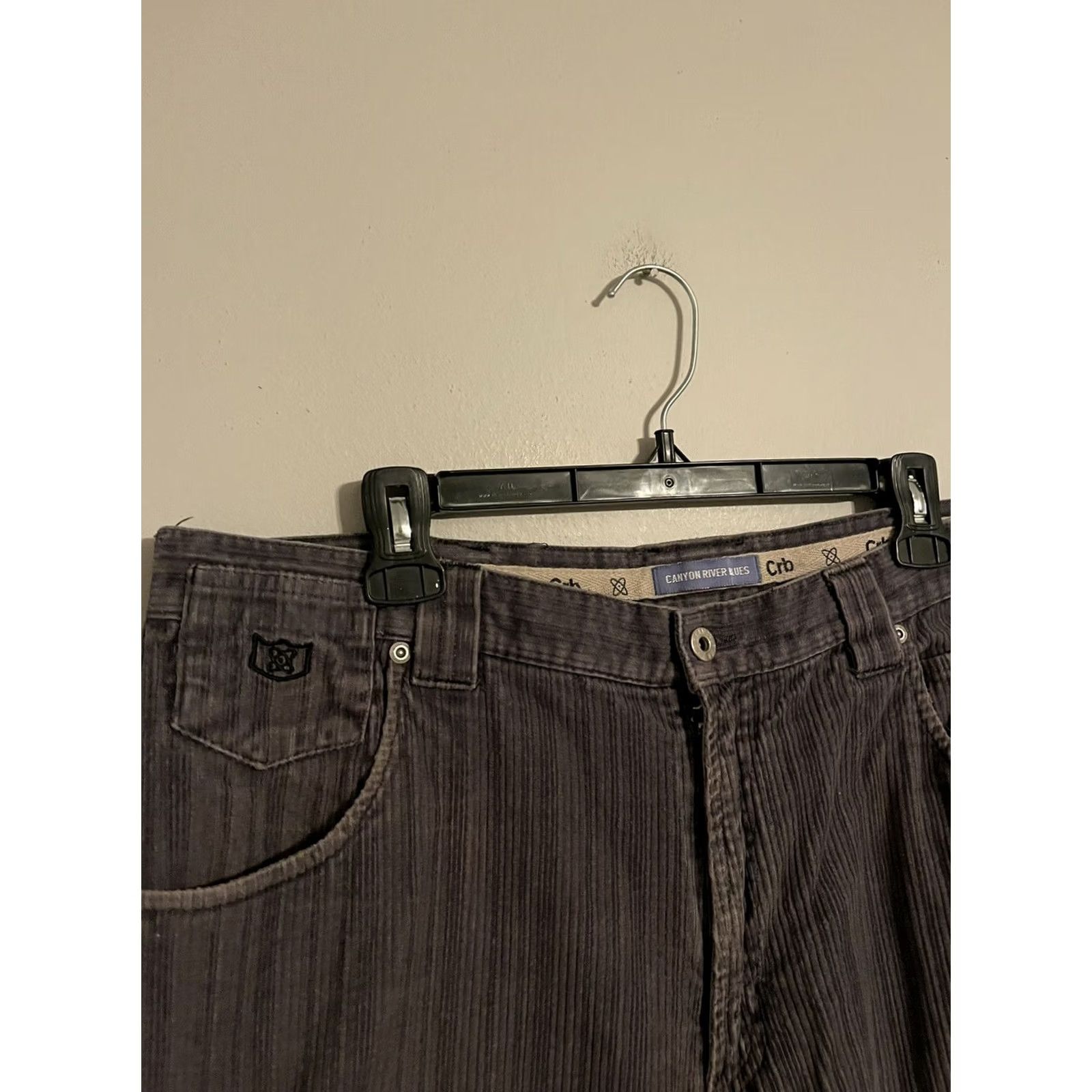 Vintage VINTAGE Canyon River Blues CRP Pants Gray Corduroy Wide Leg Y2K 38x32 Men's Size US 38 / EU 54 - 2 Thumbnail
