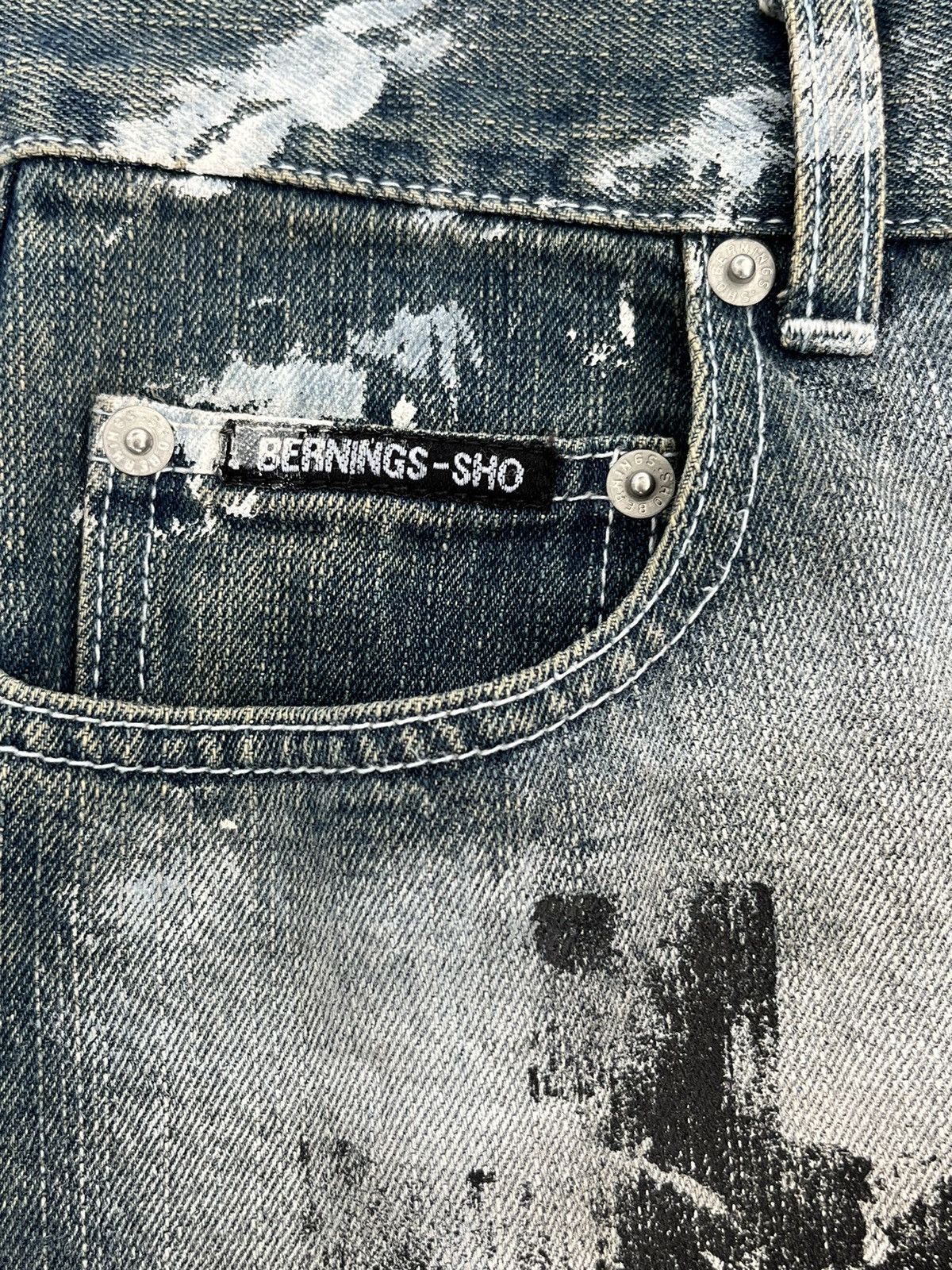 BERNINGS SHO FLARE🔥BERNINGS-SHO Distressed Seditionaries Bondage Zippers Size US 29 - 15 Thumbnail