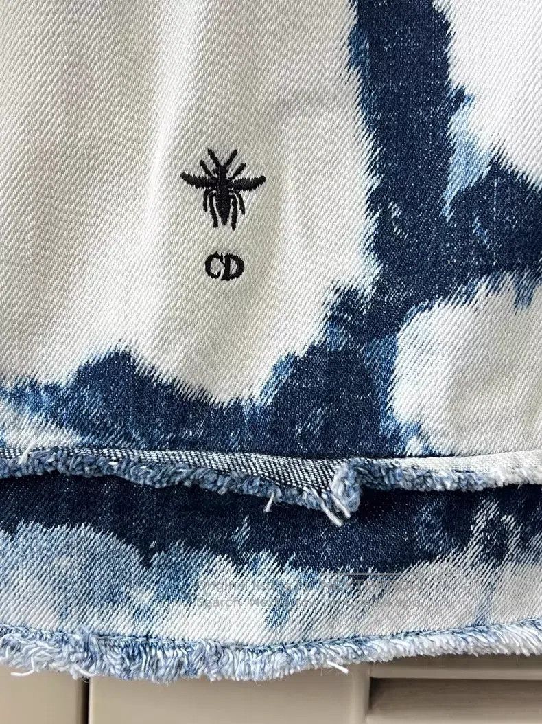 Dior Dior Little bee embroidery logo denim jacket Size XXS / US 00 / IT 34 - 6 Thumbnail