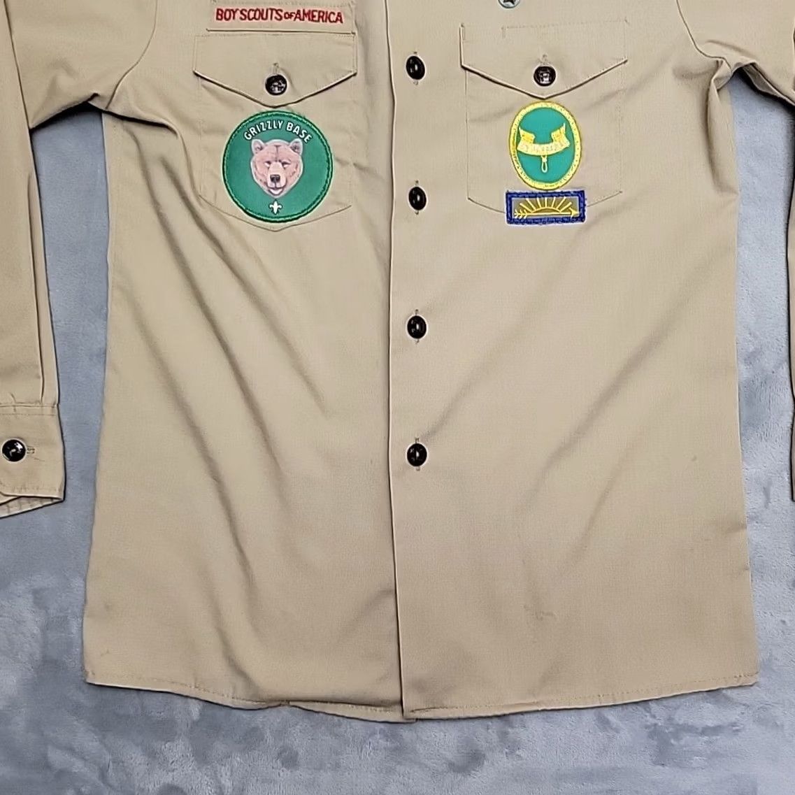 Vintage VINTAGE Boy Scouts Shirt Men 16 Khaki Tan Montana Centennial BSA Uniform Made in USA Men's Shirt Camouflage? Size US L / EU 52-54 / 3 - 2 Thumbnail