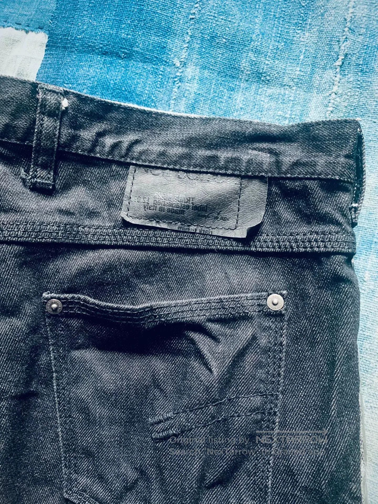 Neil Barrett Neil Barrett Silver Painted Black Jeans. Size US 30 / EU 46 - 6 Thumbnail