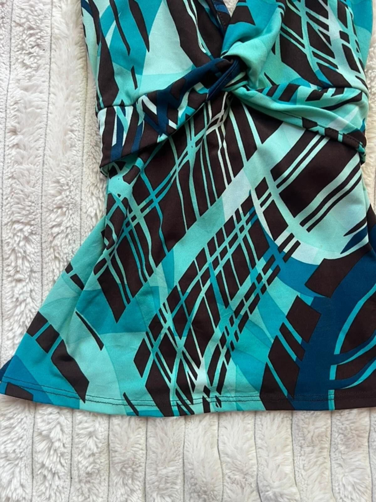 Apt. 9 Y2K Apt. 9 Abstract Halter Top Size S / US 4 / IT 40 - 2 Thumbnail