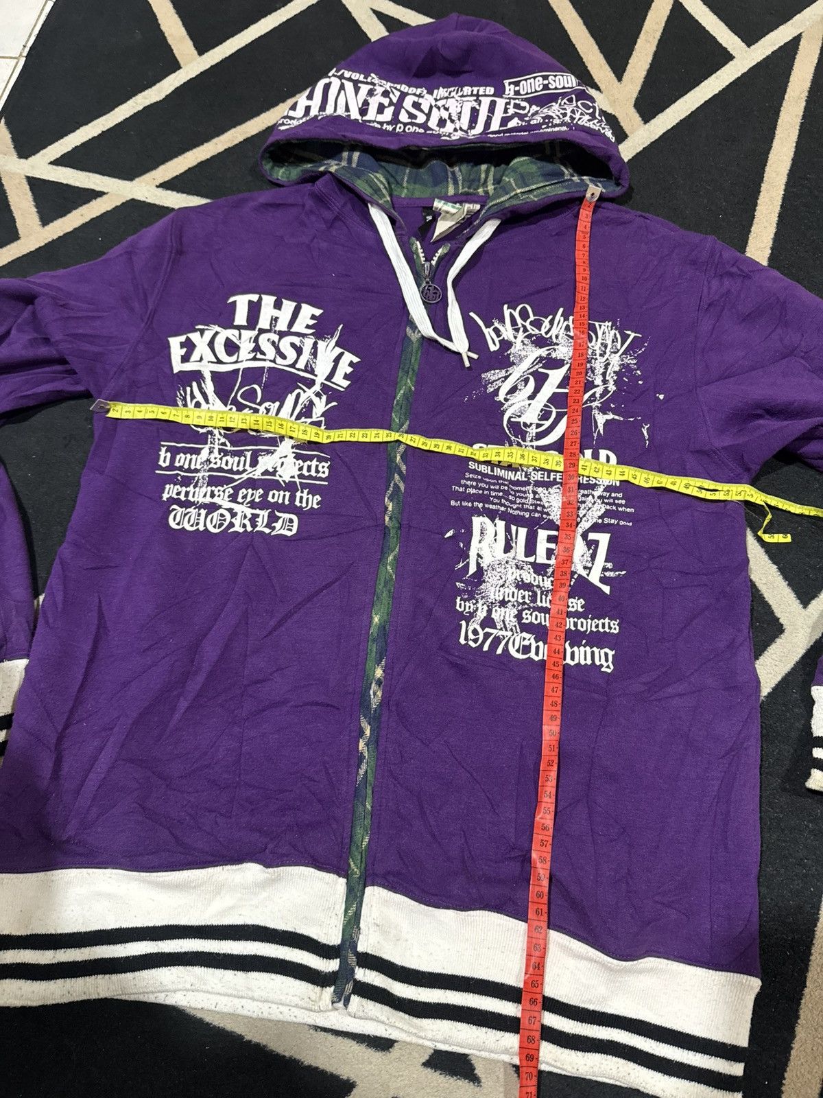 In The Attic Crazy Poem Bonesoul Purple Hoodie Japanese Styled Size US M / EU 48-50 / 2 - 5 Thumbnail