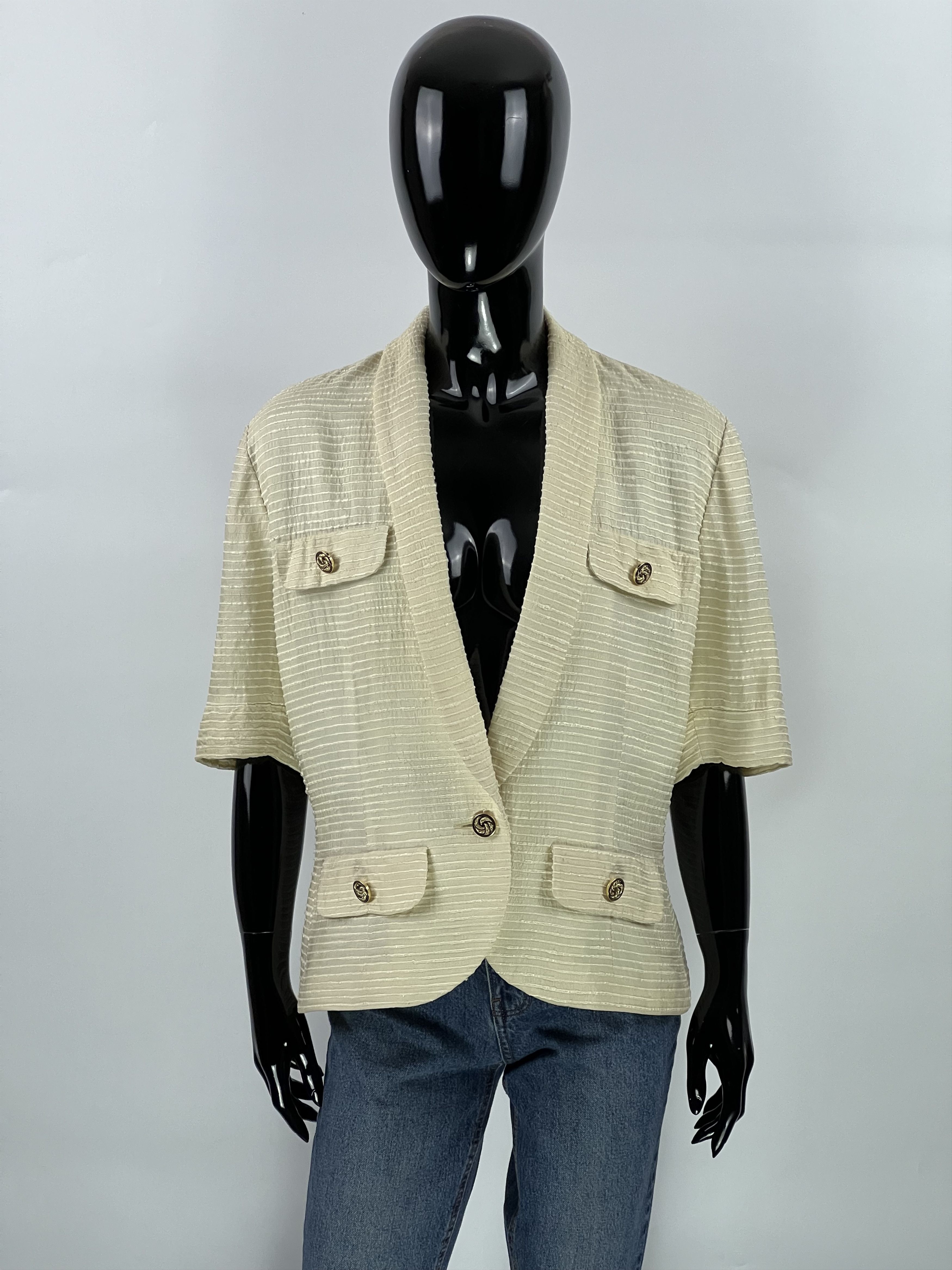 Designer × Vintage Jacques Fath Rare Vintage 100% Silk Blazer Jacket Size 40 Size M / US 6-8 / IT 42-44 - 1 Thumbnail